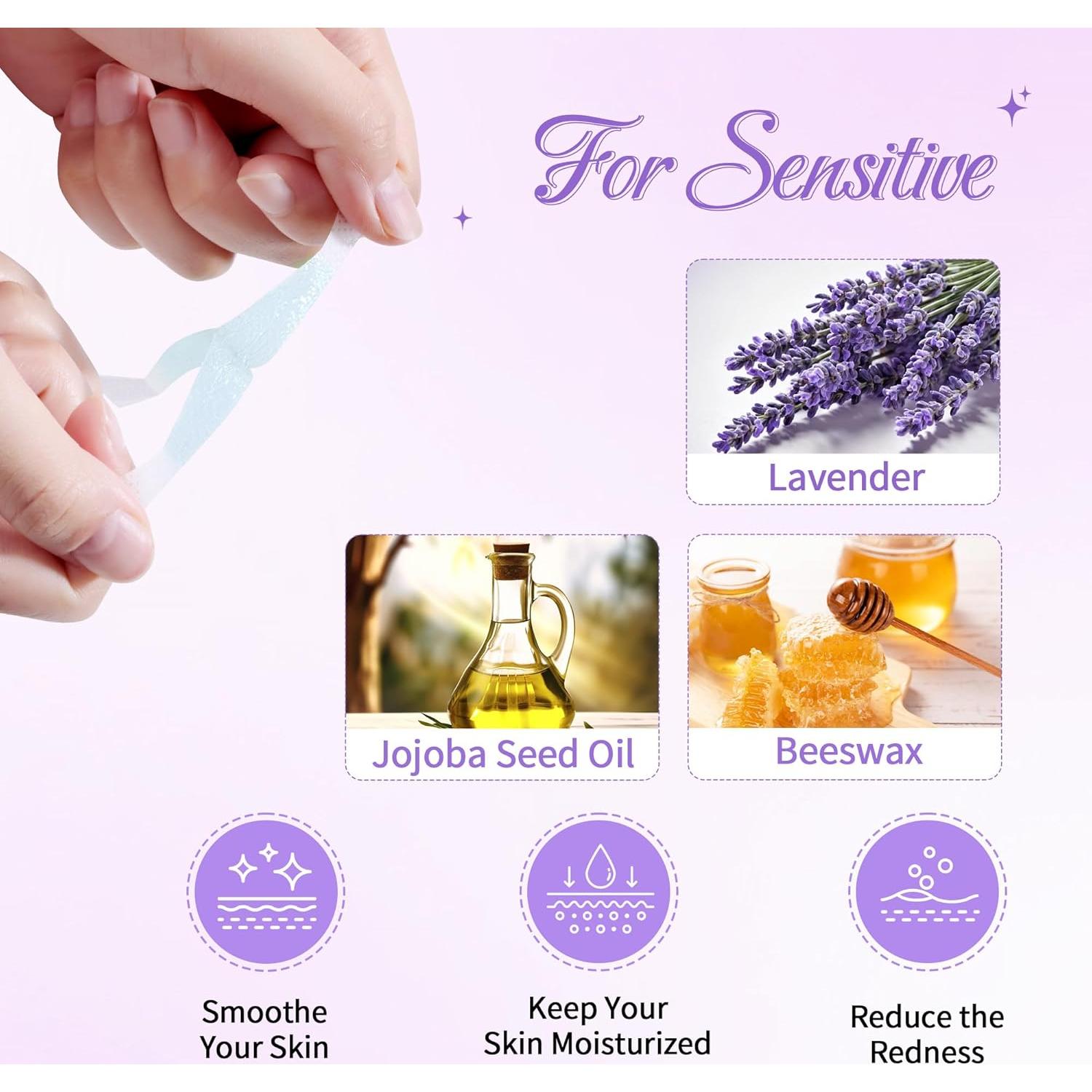 Kit de Cintas de Cera para Cejas Beauty7 - Piel Sensible