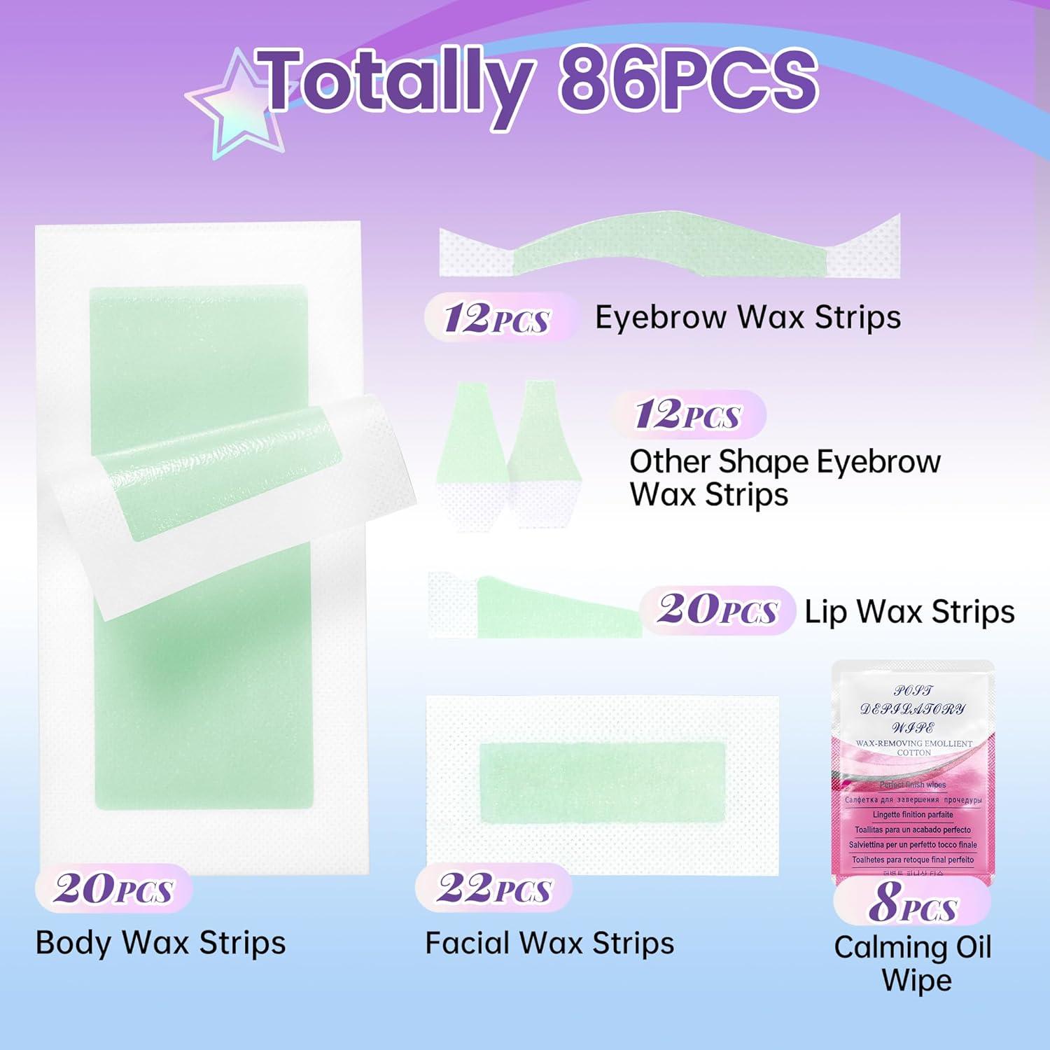 Kit de Depilación Corporal Cintas de Cera 86 Piezas GUANGZHOU