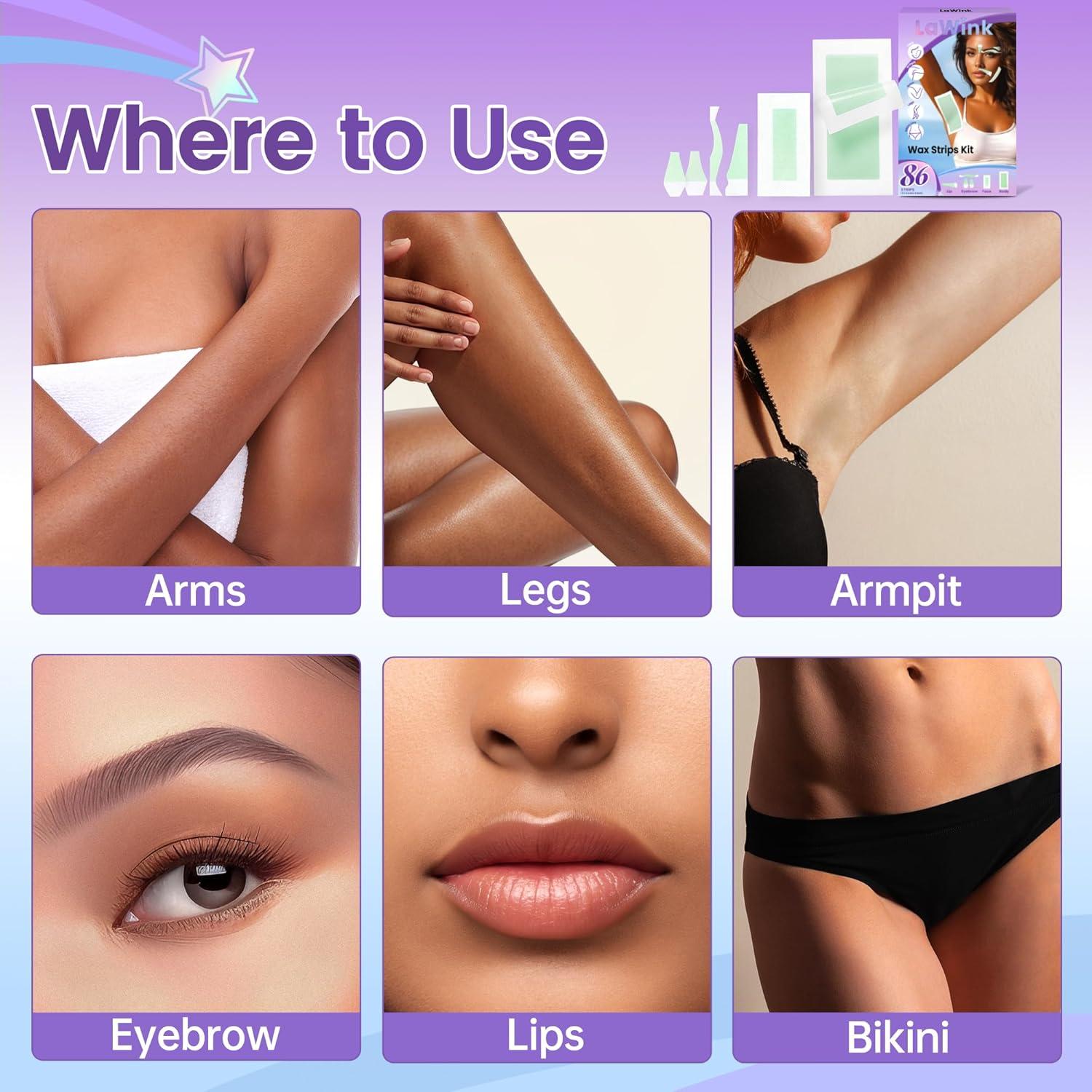 Kit de Depilación Corporal Cintas de Cera 86 Piezas GUANGZHOU