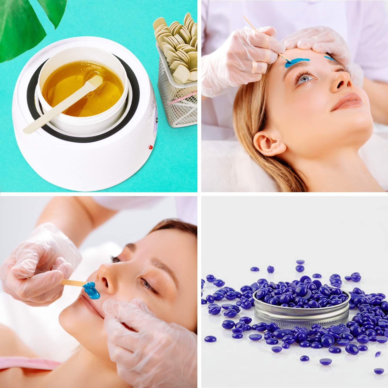 Mibly 200 Palitos de Cera de Madera para Cejas y Labios