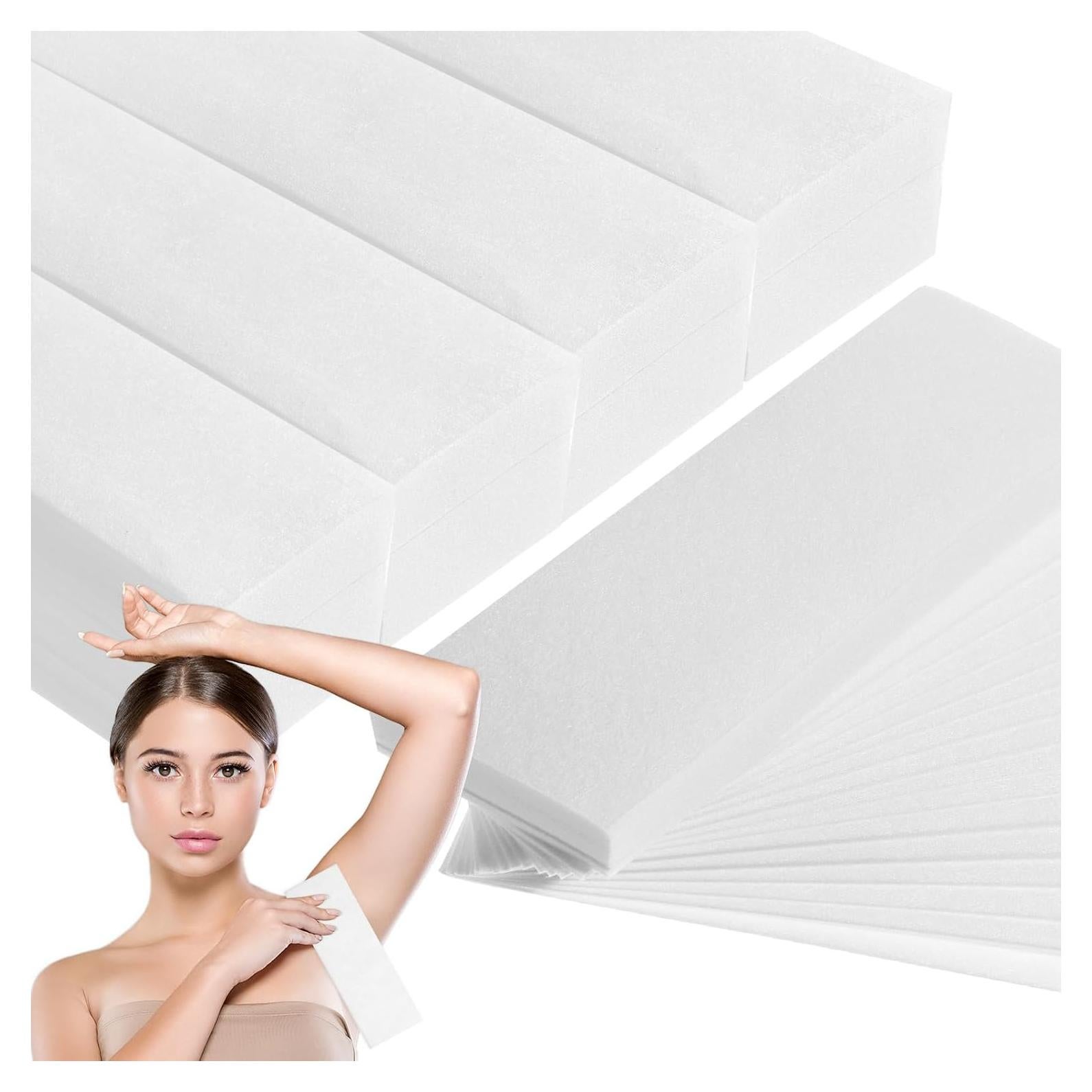 Tiras de Cera No Tejidas Lemecima 1000 Pcs 7x20 cm