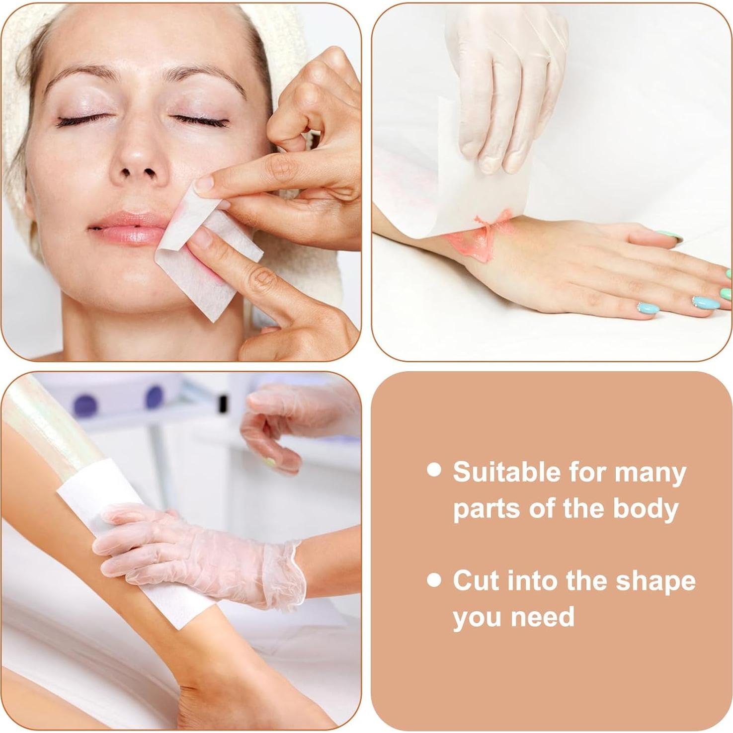 Tiras de Cera No Tejidas Lemecima 1000 Pcs 7x20 cm