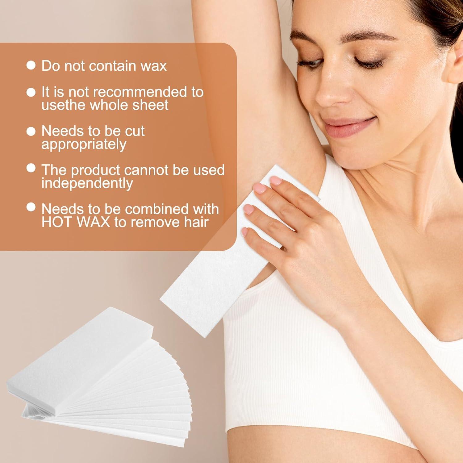 Tiras de Cera No Tejidas Lemecima 1000 Pcs 7x20 cm