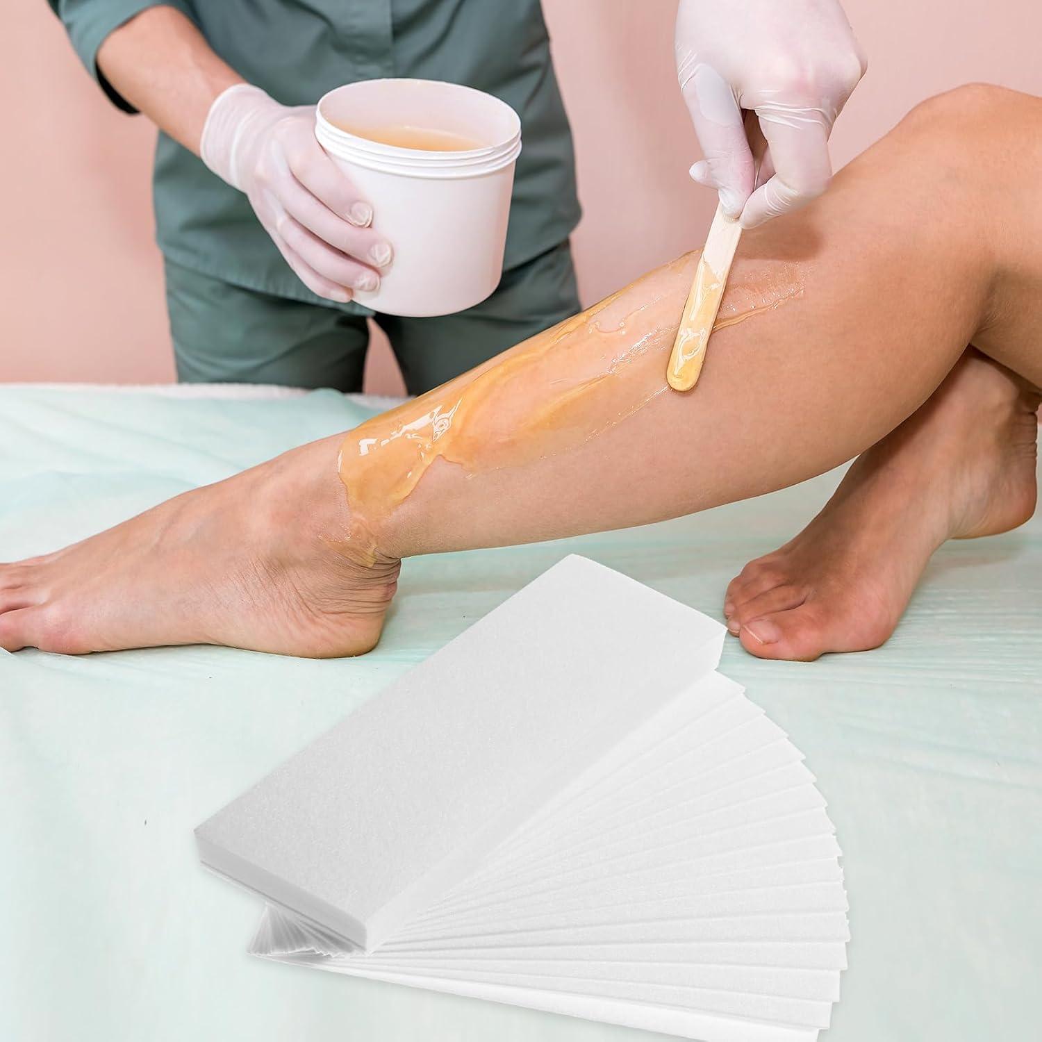 Tiras de Cera No Tejidas Lemecima 1000 Pcs 7x20 cm