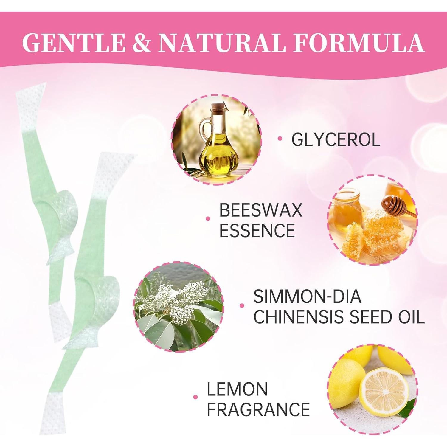 Cera para Cejas Beauty7 Fit 48 Tiras + 6 Toallitas Calmantes