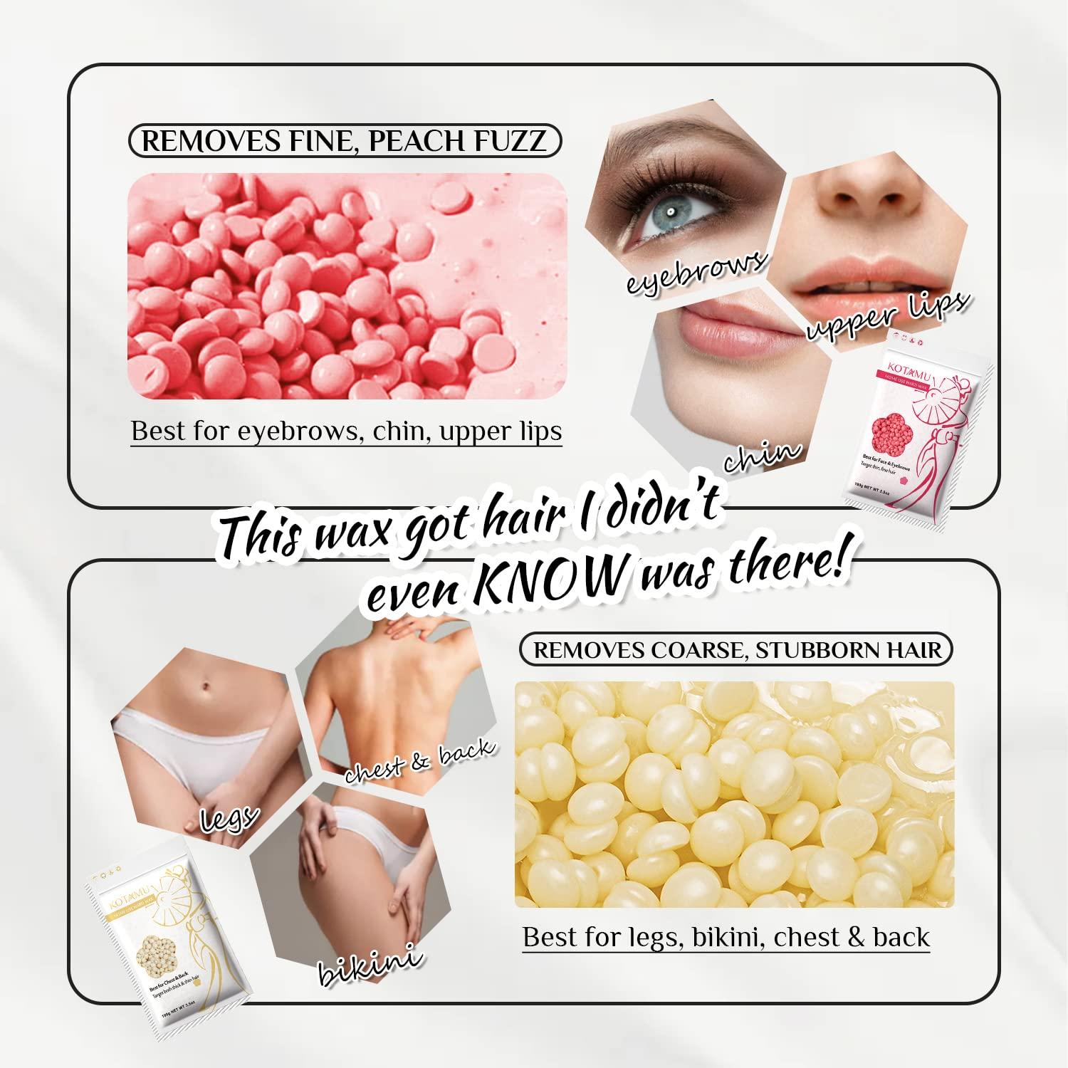 Kit de Depilación Digital KOTAMU Cera Rosa 1.28kg 25 Accesorios