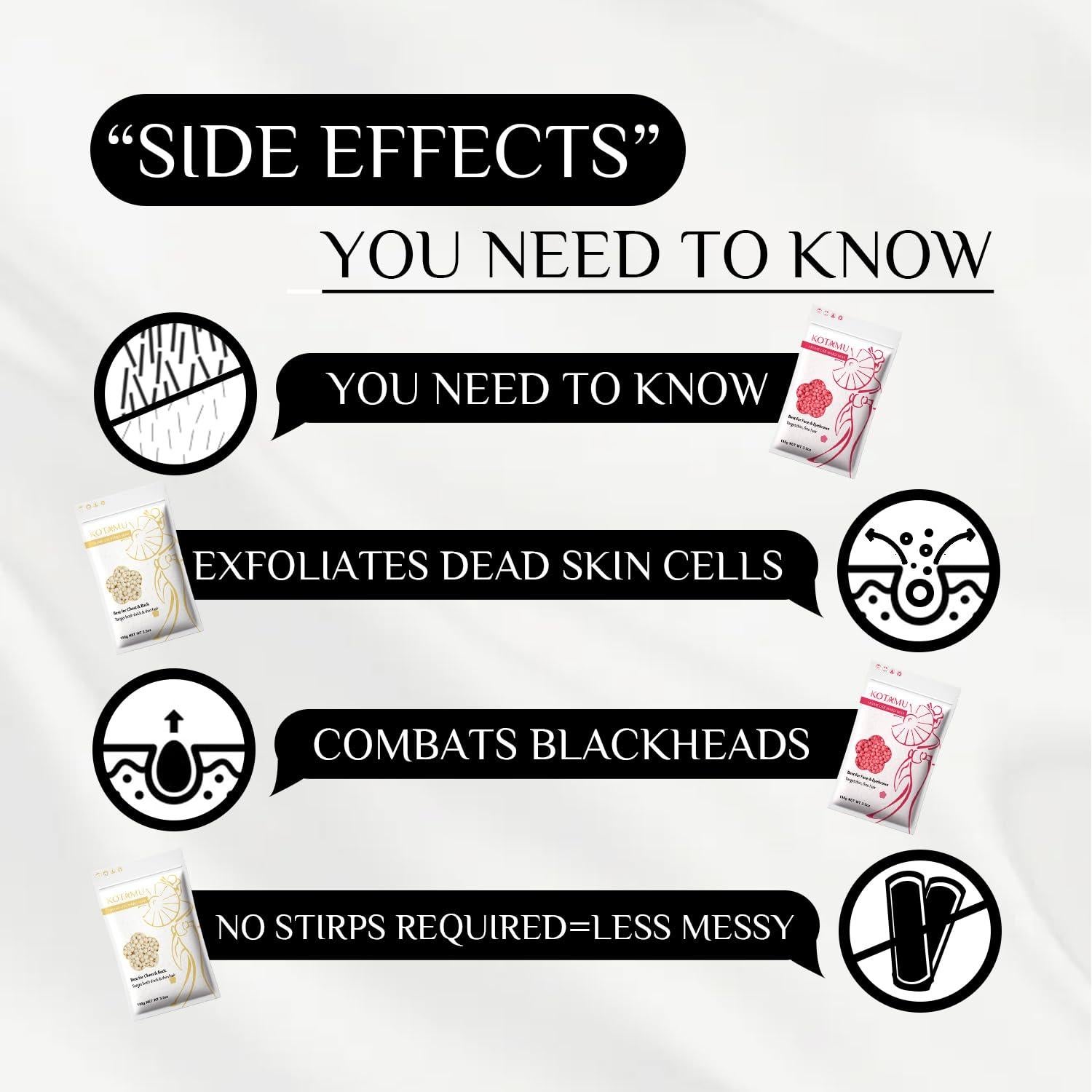 Kit de Depilación Digital KOTAMU Cera Rosa 1.28kg 25 Accesorios