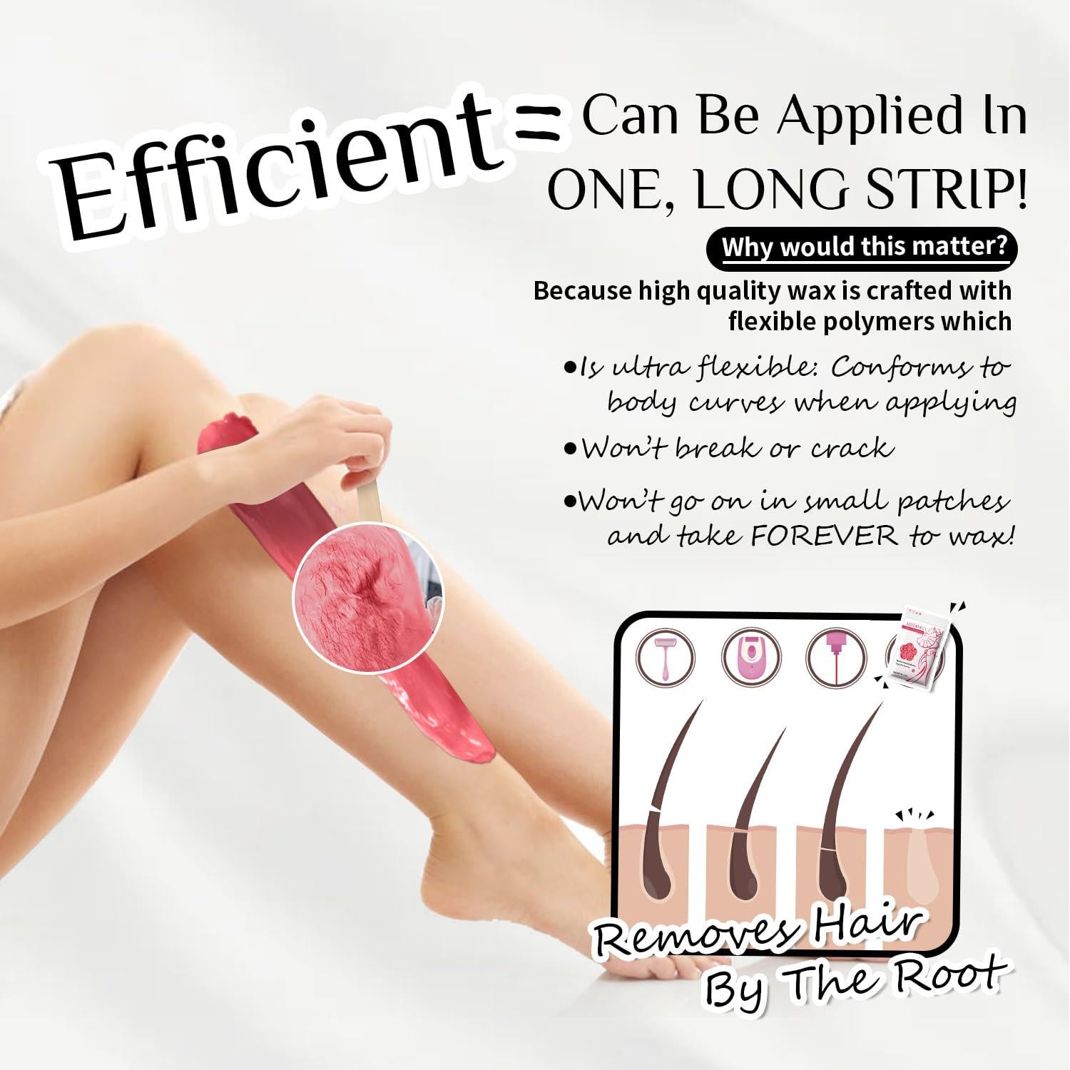 Kit de Depilación Digital KOTAMU Cera Rosa 1.28kg 25 Accesorios