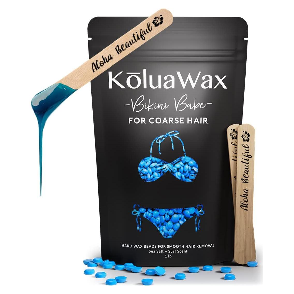 KoluaWax Perlas de Cera Dura 1 lb Sal Marina y Surf