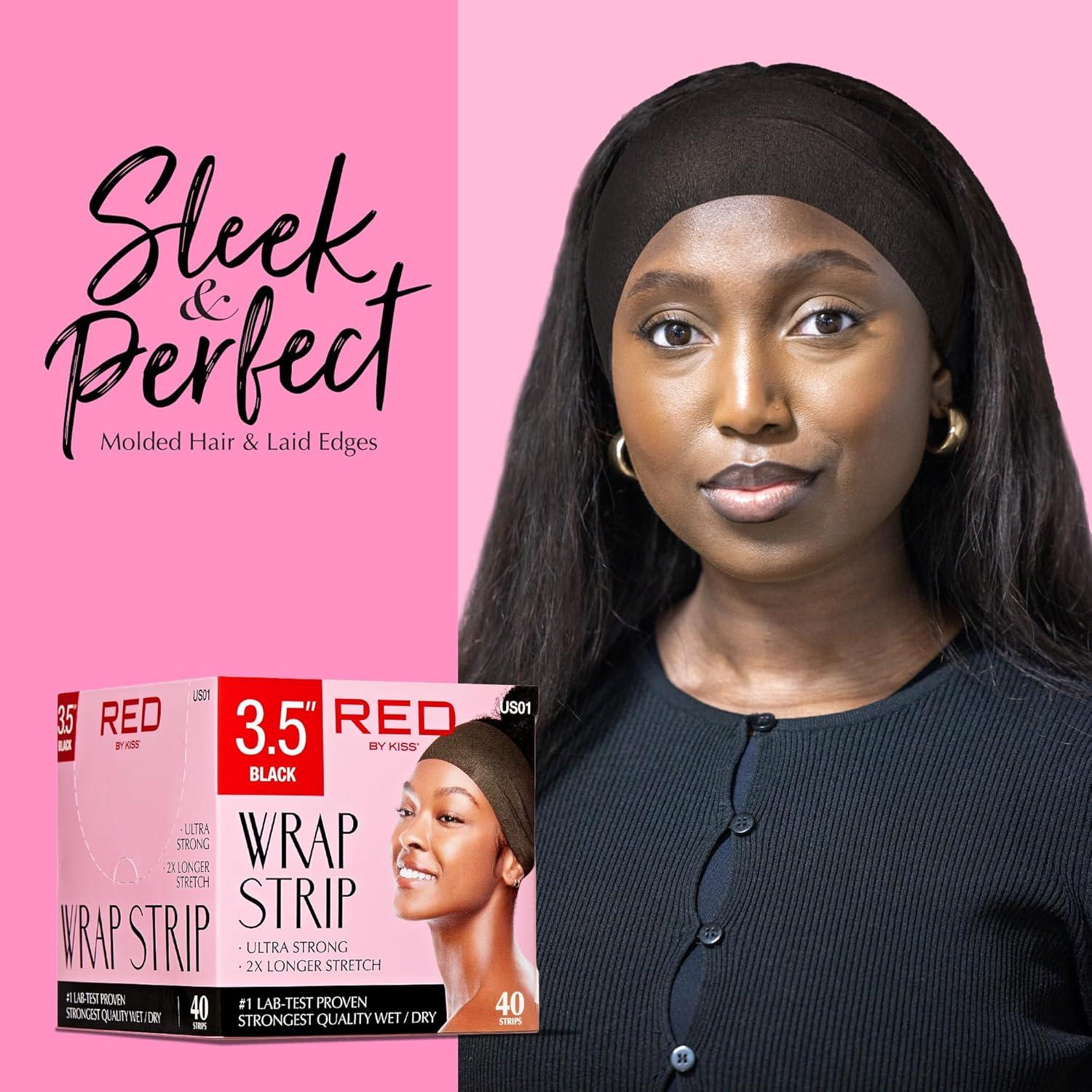 Cinta para Envolver Cabello Red by Kiss Ultra Fuerte 40 Tiras