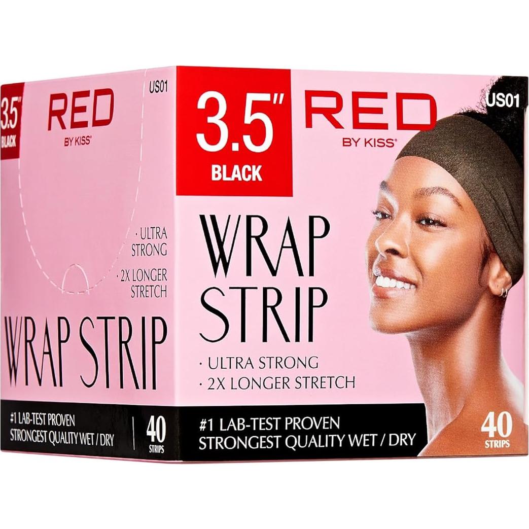 Cinta para Envolver Cabello Red by Kiss Ultra Fuerte 40 Tiras