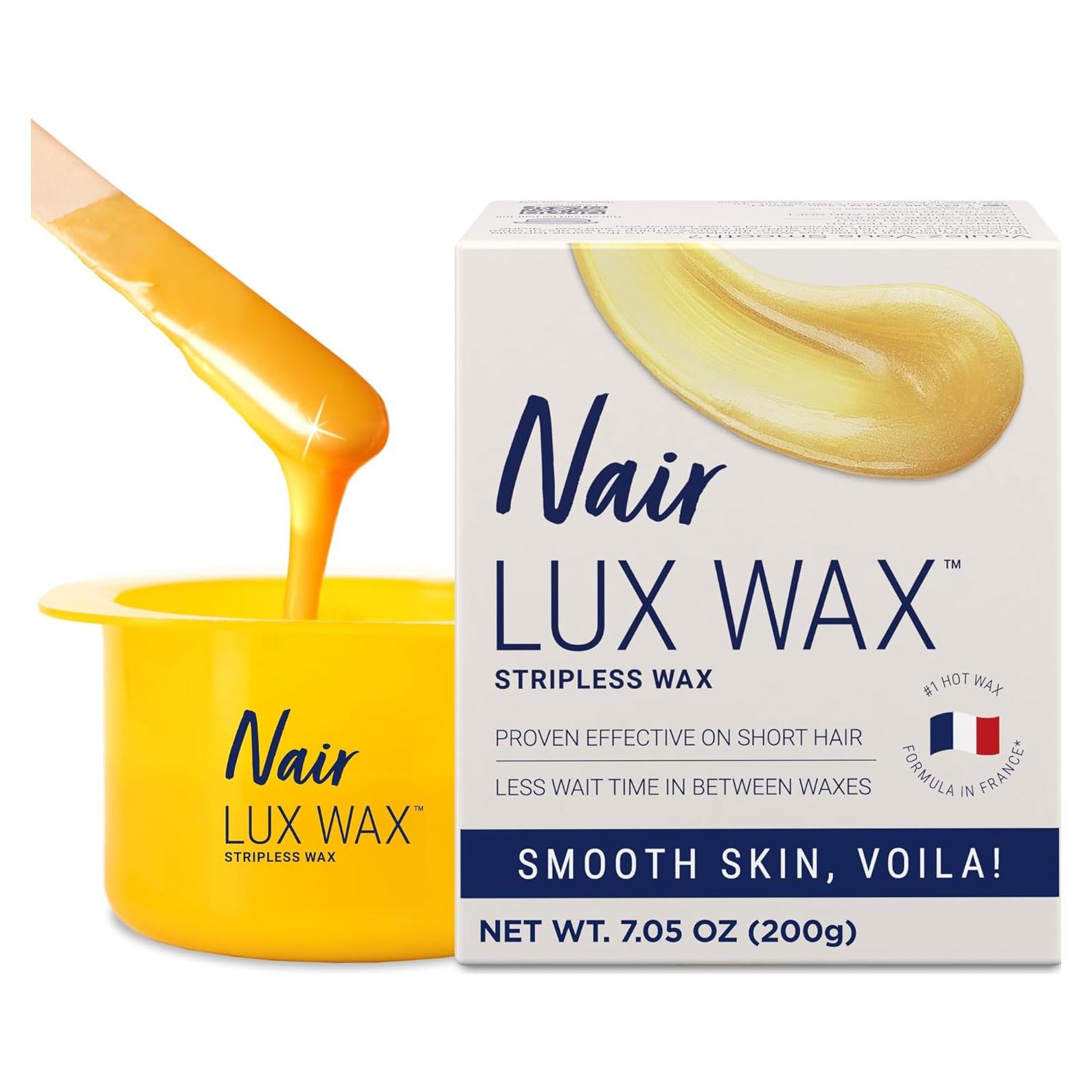Kit de Cera Caliente Nair Lux Wax 199g para Depilación