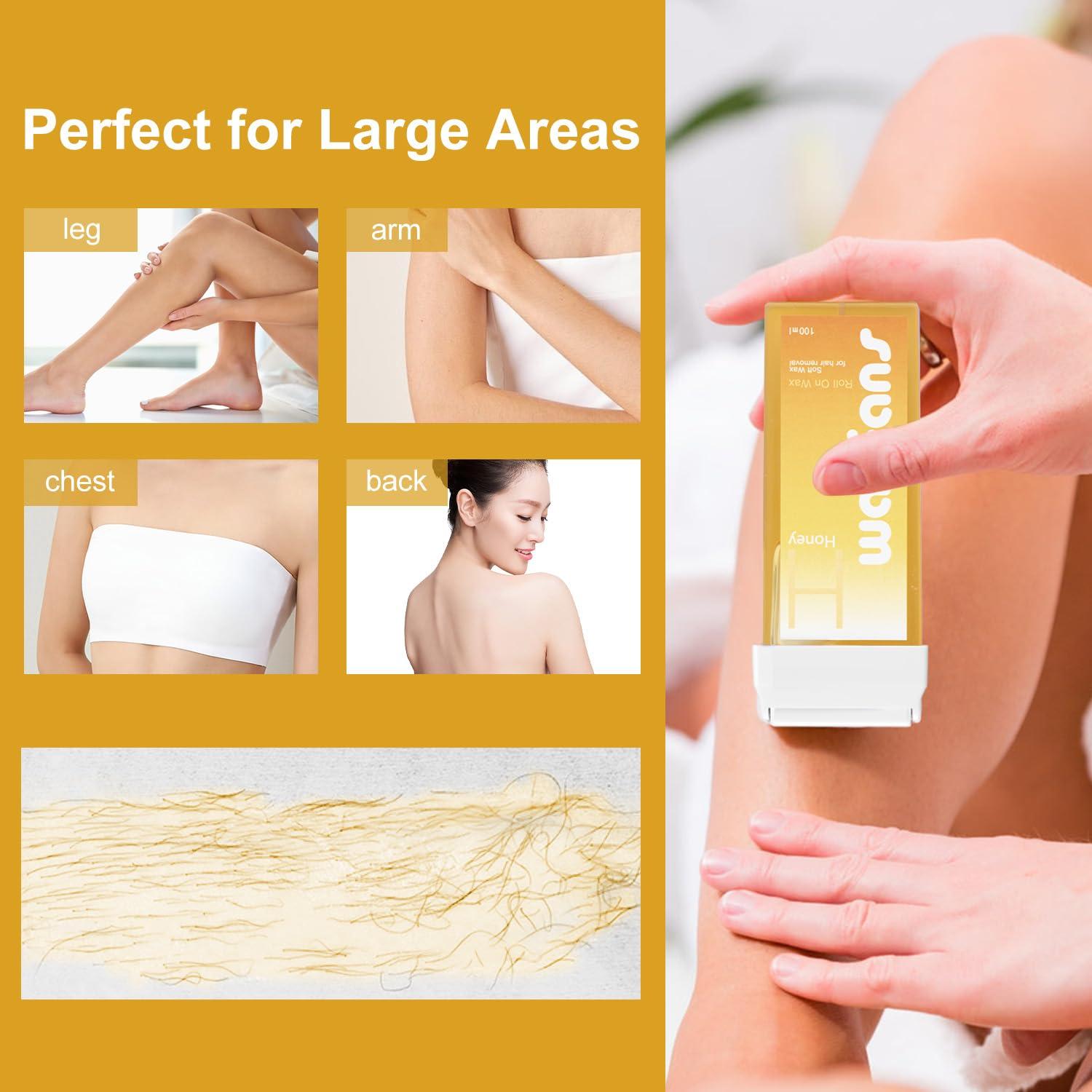 Recarga Cera Roll On Waxfans Miel 4 Piezas 100% Natural