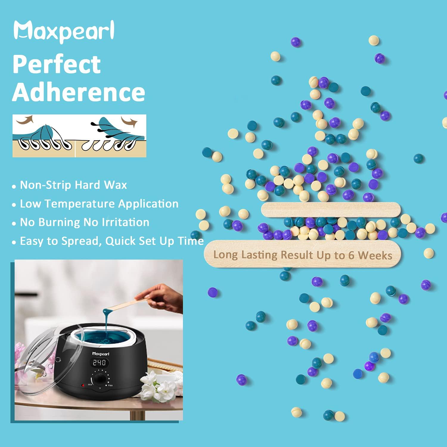 Kit de Depilación Maxpearl - Calentador Digital y Cera Dura