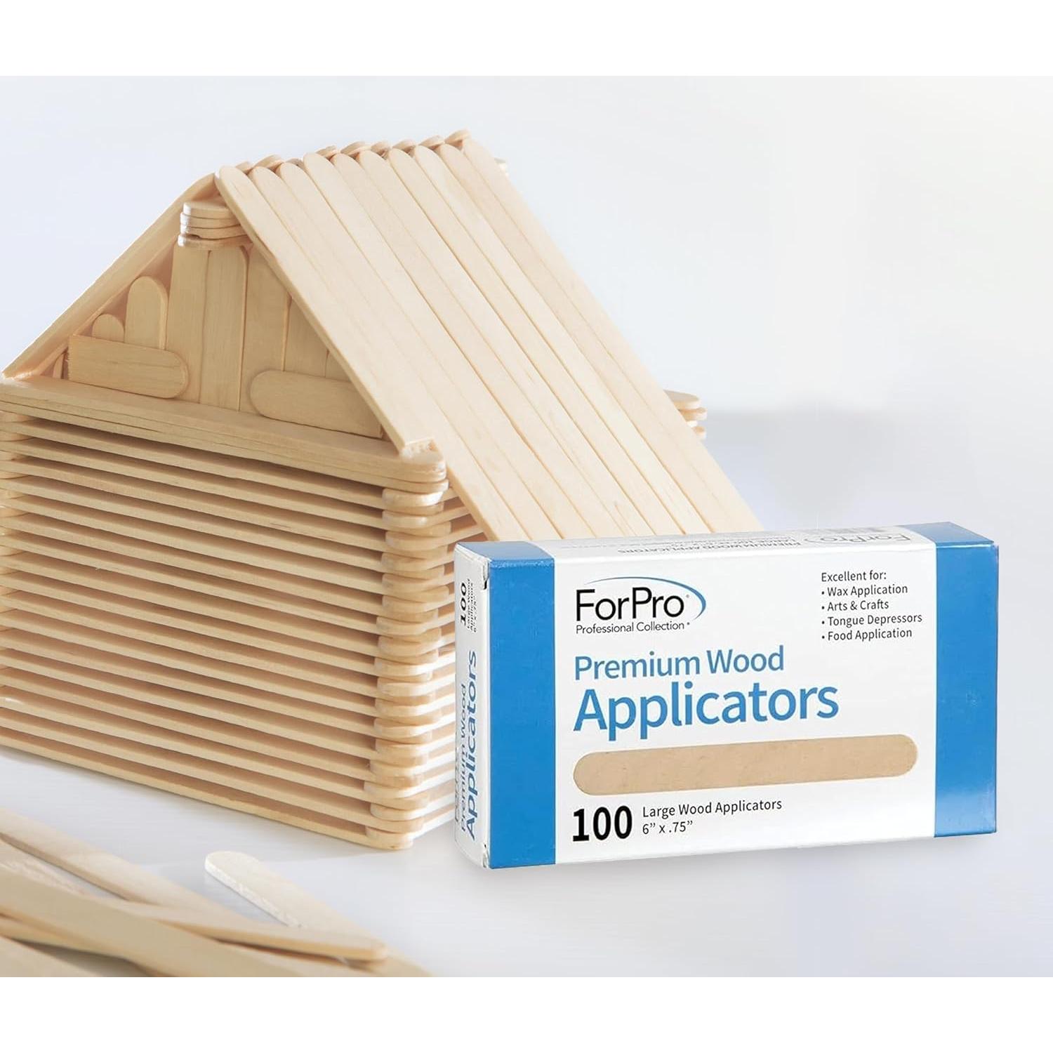 Aplicadores de Madera ForPro 100 Unidades 15,24 cm