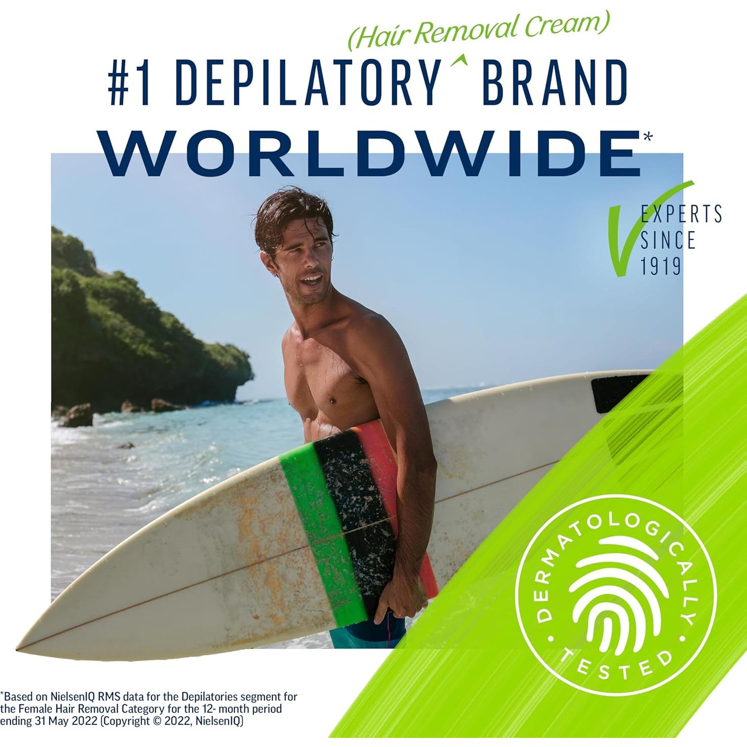 Crema Gel Depilatoria Veet para Hombres 400ml Piel Sensible