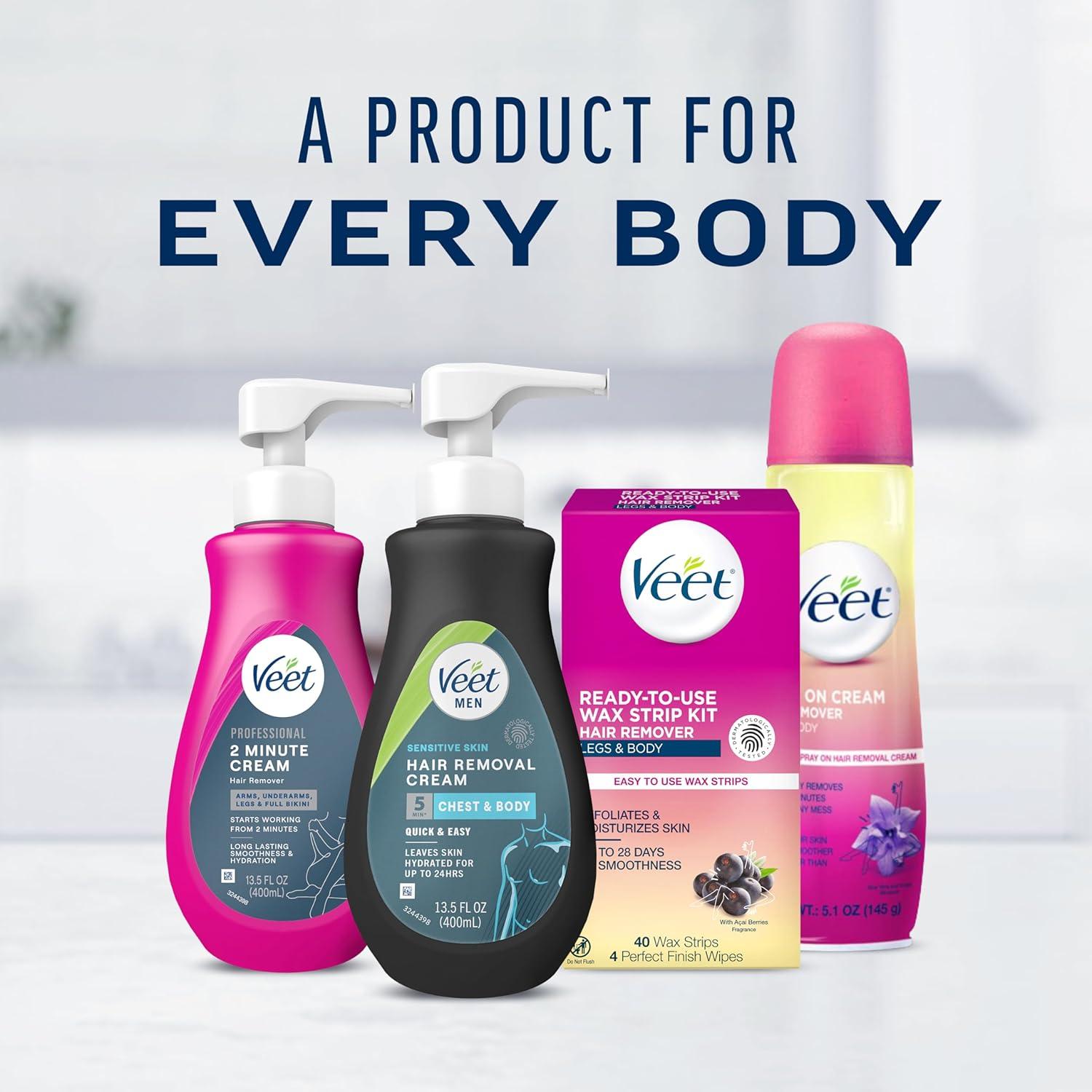 Crema Gel Depilatoria Veet para Hombres 400ml Piel Sensible