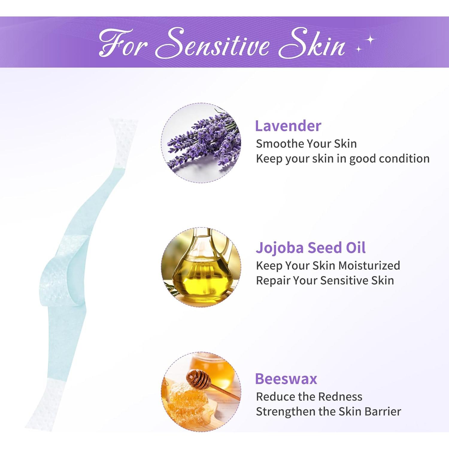 Ceras Depilatorias para Cejas Beauty7 - 24 Ceras Piel Sensible