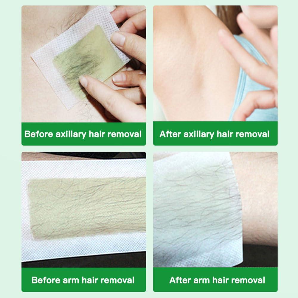 80 Tiras de Cera para el Cuerpo PUMEI - Doble Cara y Toallitas