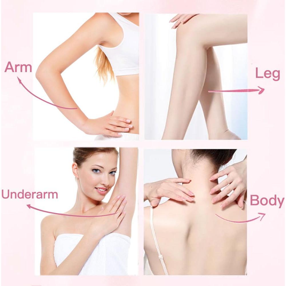 80 Tiras de Cera para el Cuerpo PUMEI - Doble Cara y Toallitas