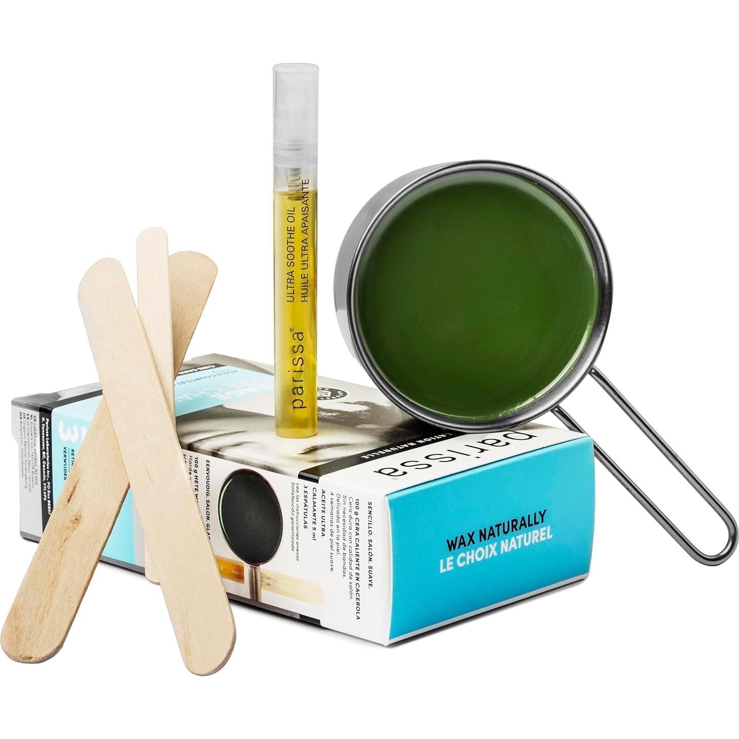 Kit de Cera Caliente Parissa 100g para Cara y Labios