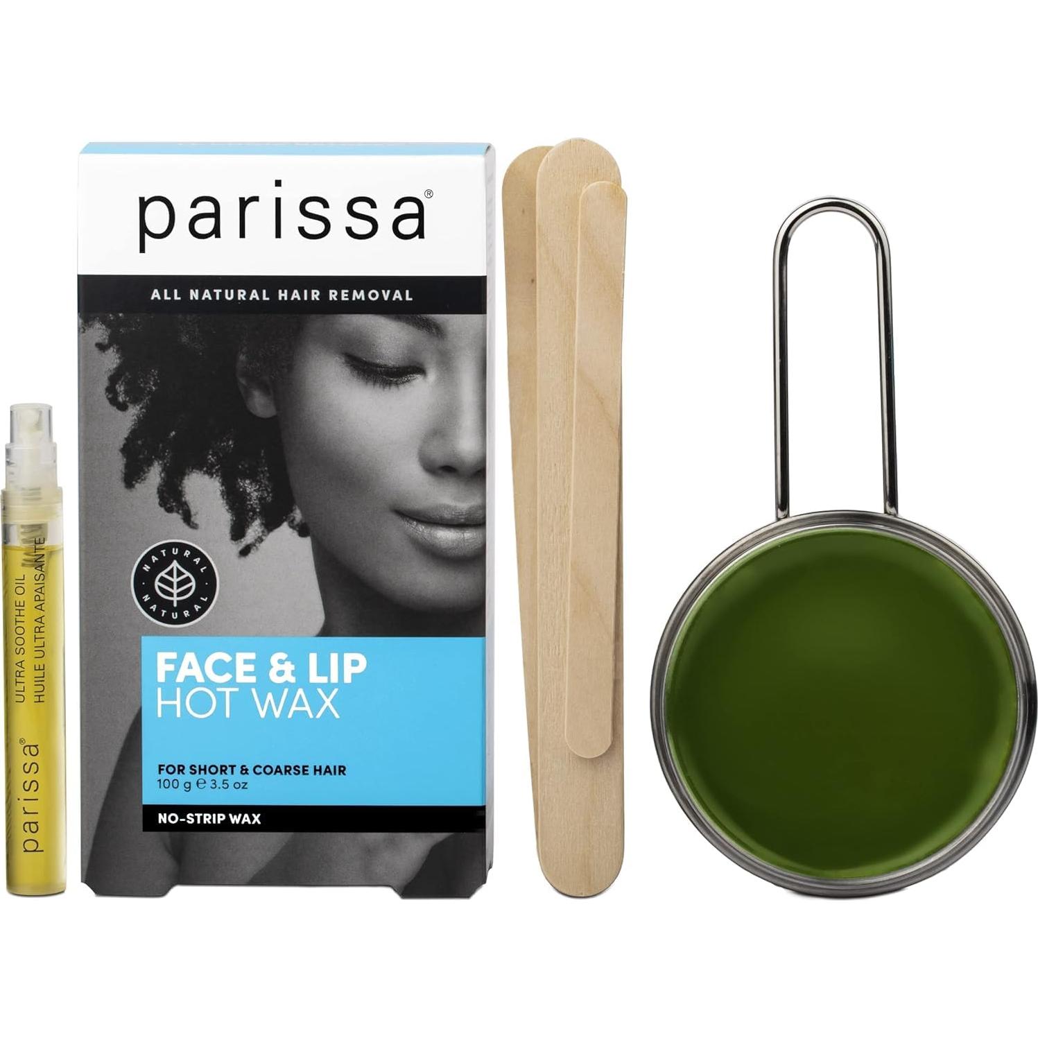 Kit de Cera Caliente Parissa 100g para Cara y Labios