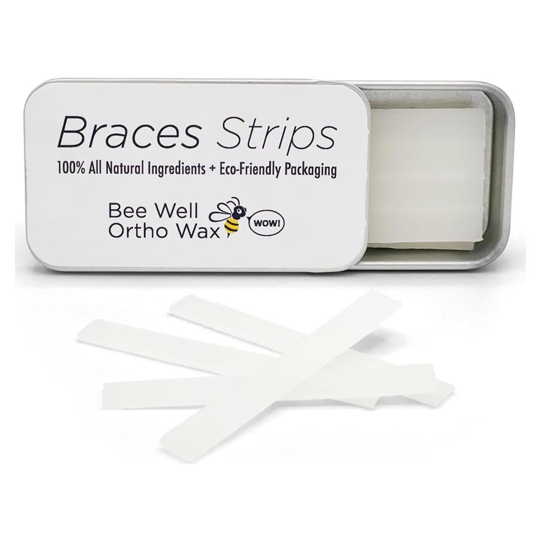 Cera Ortodóntica Natural Bee Well para Brackets - 24 Tiras