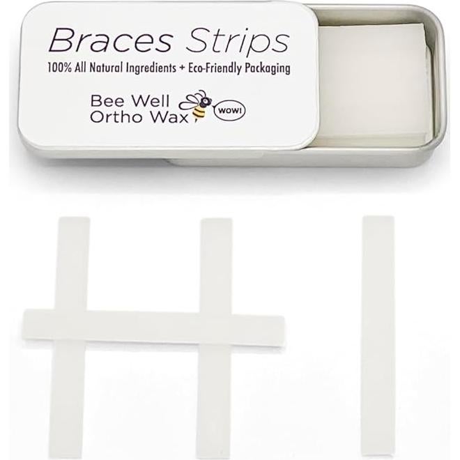 Cera Ortodóntica Natural Bee Well para Brackets - 24 Tiras