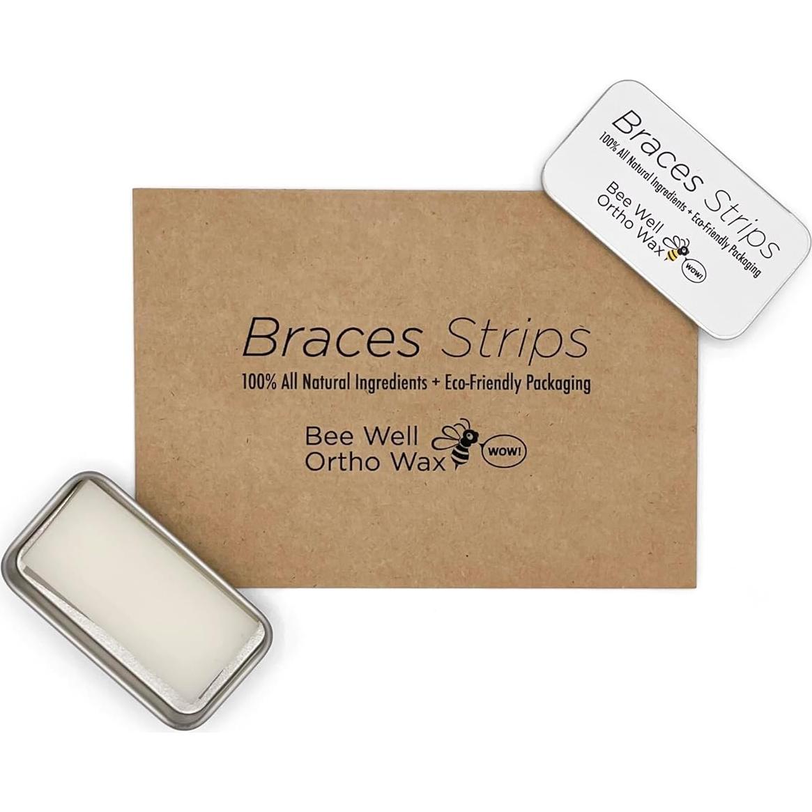 Cera Ortodóntica Natural Bee Well para Brackets - 24 Tiras
