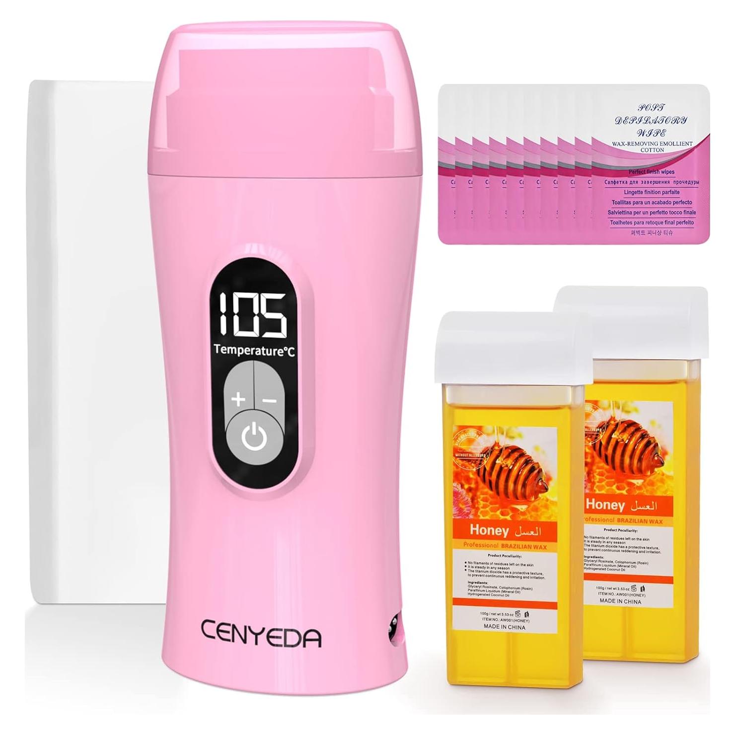 Kit de Cera Digital CENYEDA Roll On para Piel Sensible