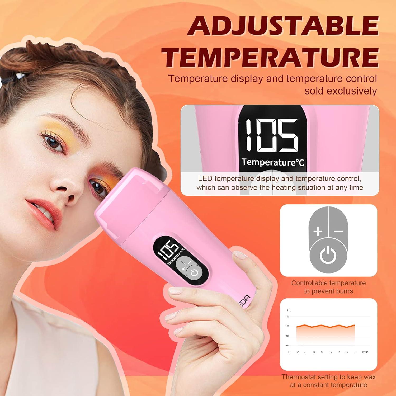 Kit de Cera Digital CENYEDA Roll On para Piel Sensible