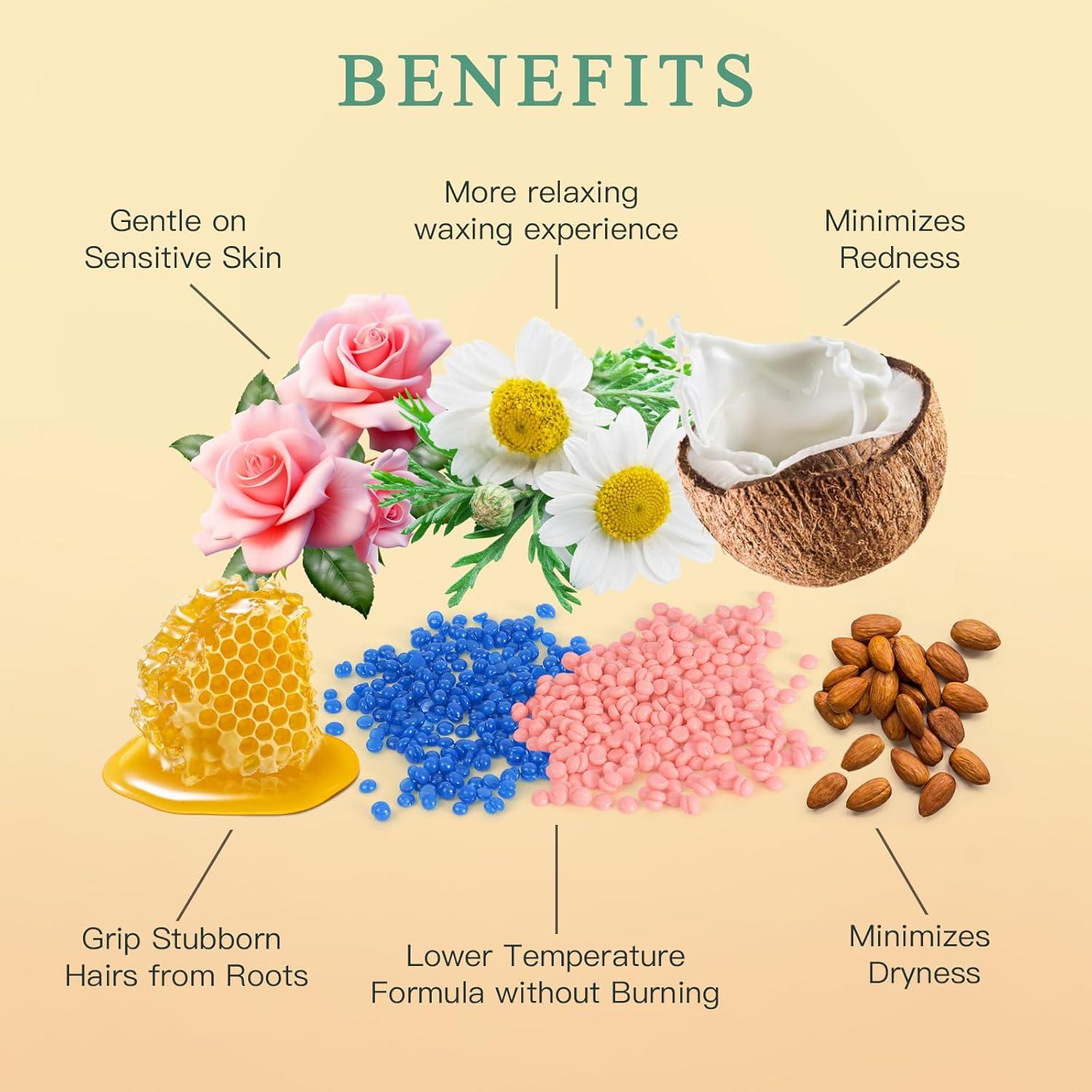 Perlas de Cera Dura Bouvetan 1.3kg para Depilación Total