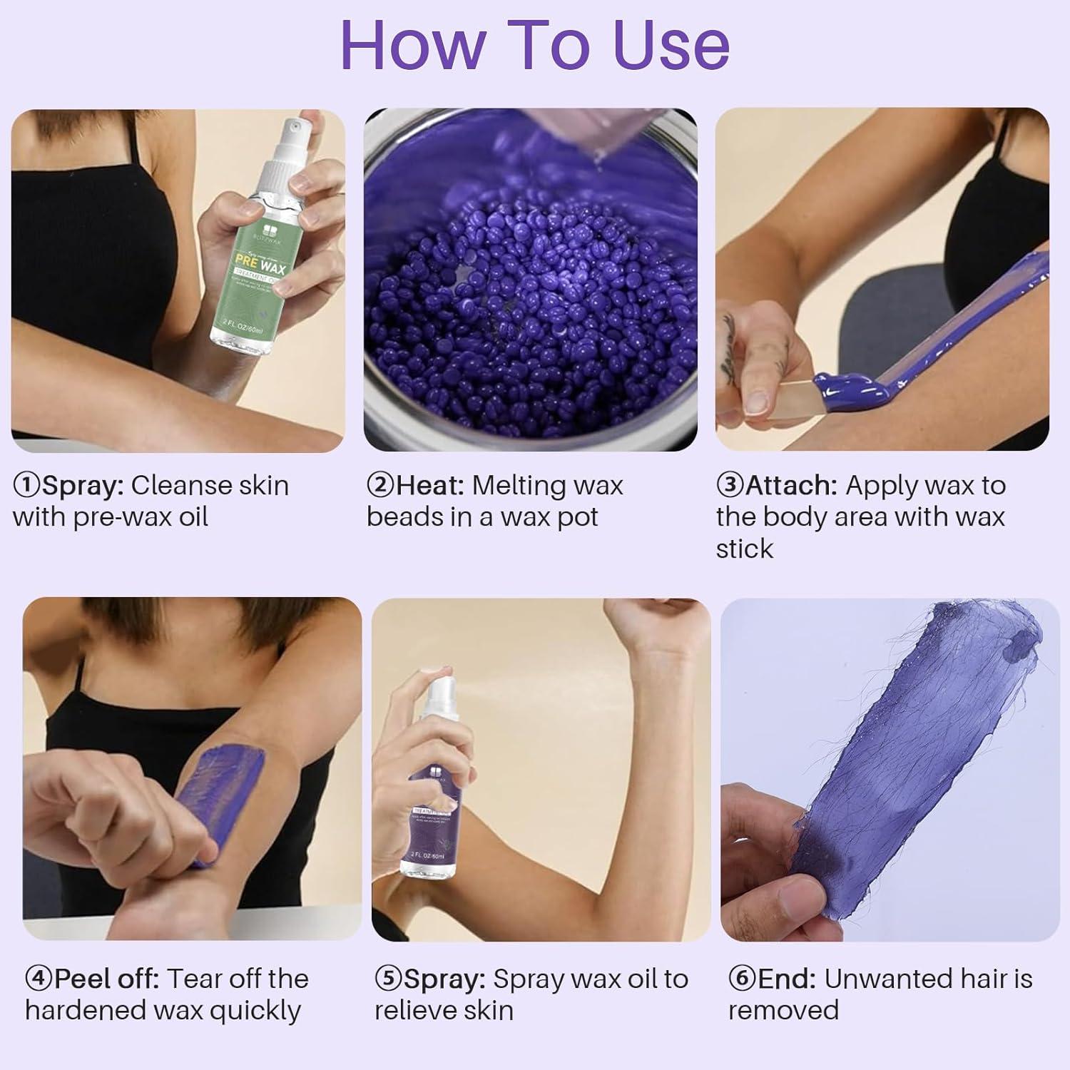 Kit de Depilación con Cera Dura BLITZWAX 120 Piezas