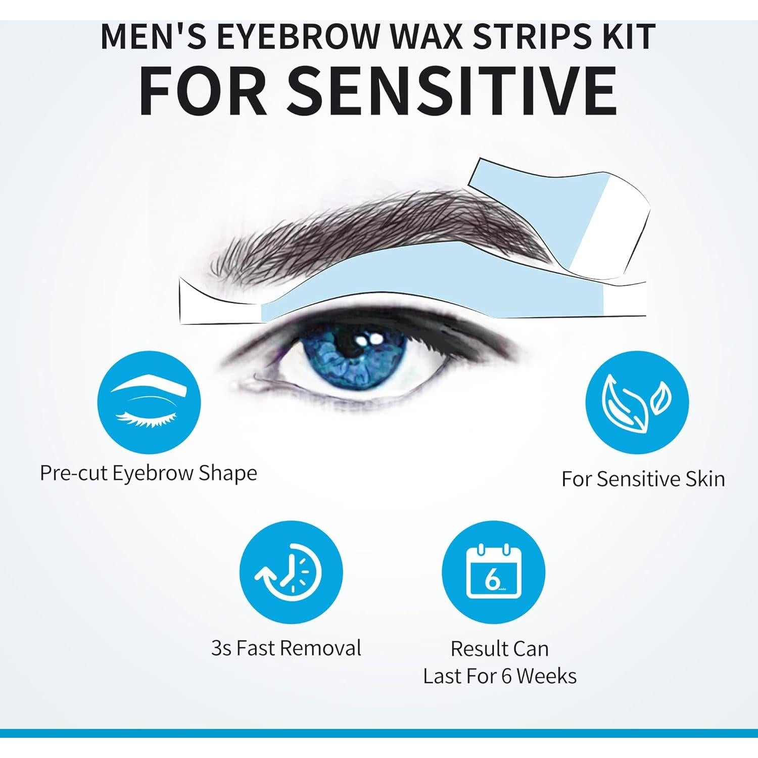 Ceras Depilatorias para Cejas Beauty7 para Hombres 24 Unidades