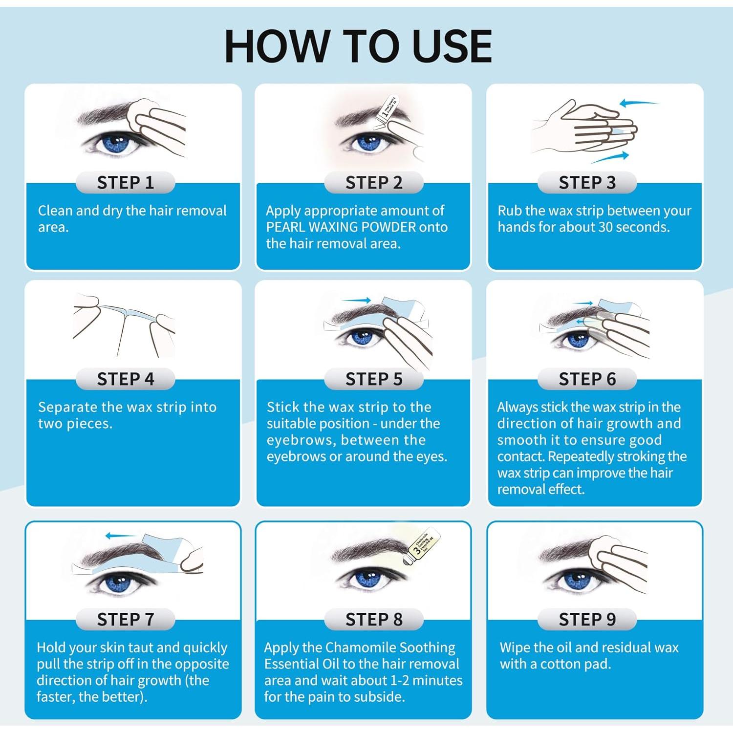 Ceras Depilatorias para Cejas Beauty7 para Hombres 24 Unidades