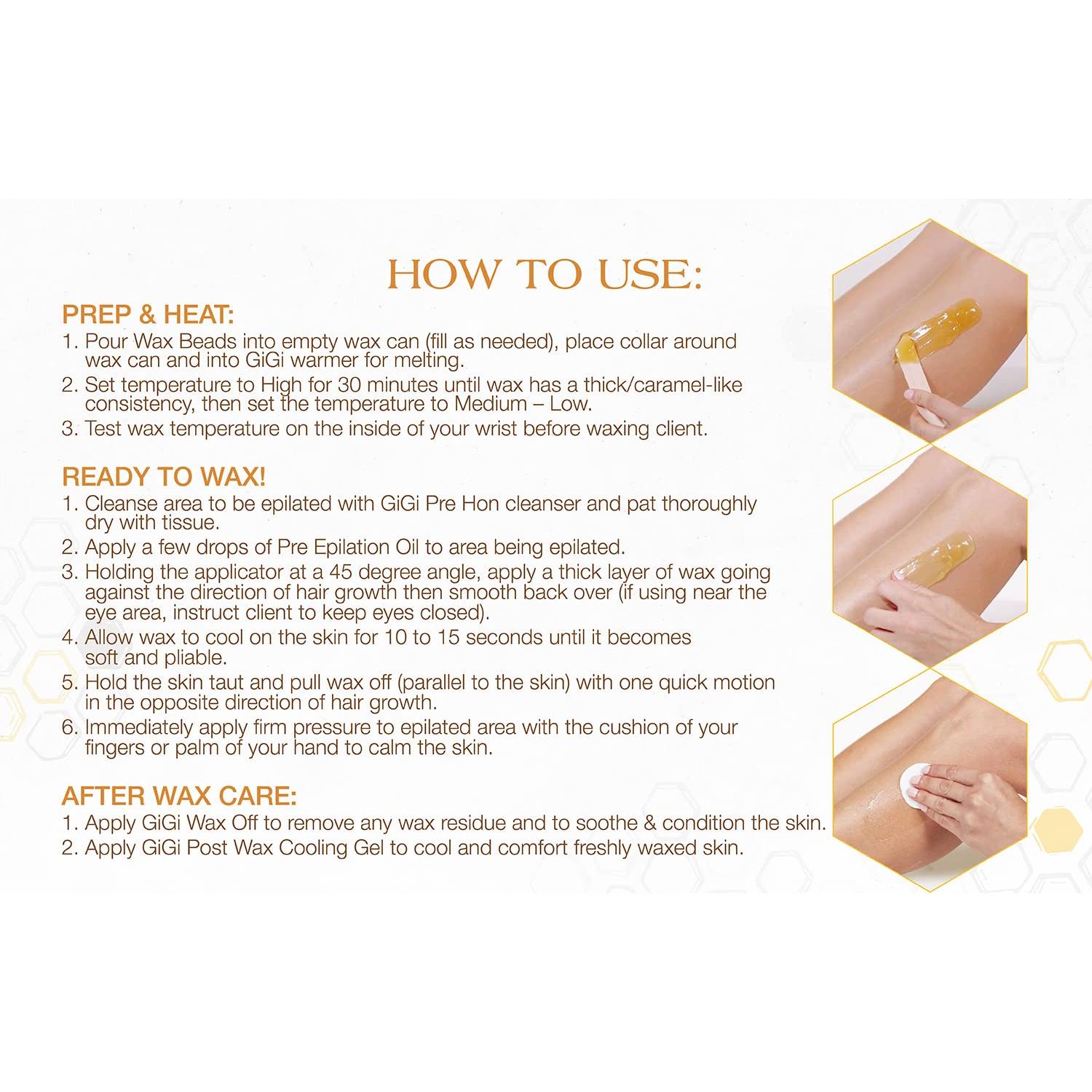 Cera de Remoción de Vello GiGi Golden Honee 396 g