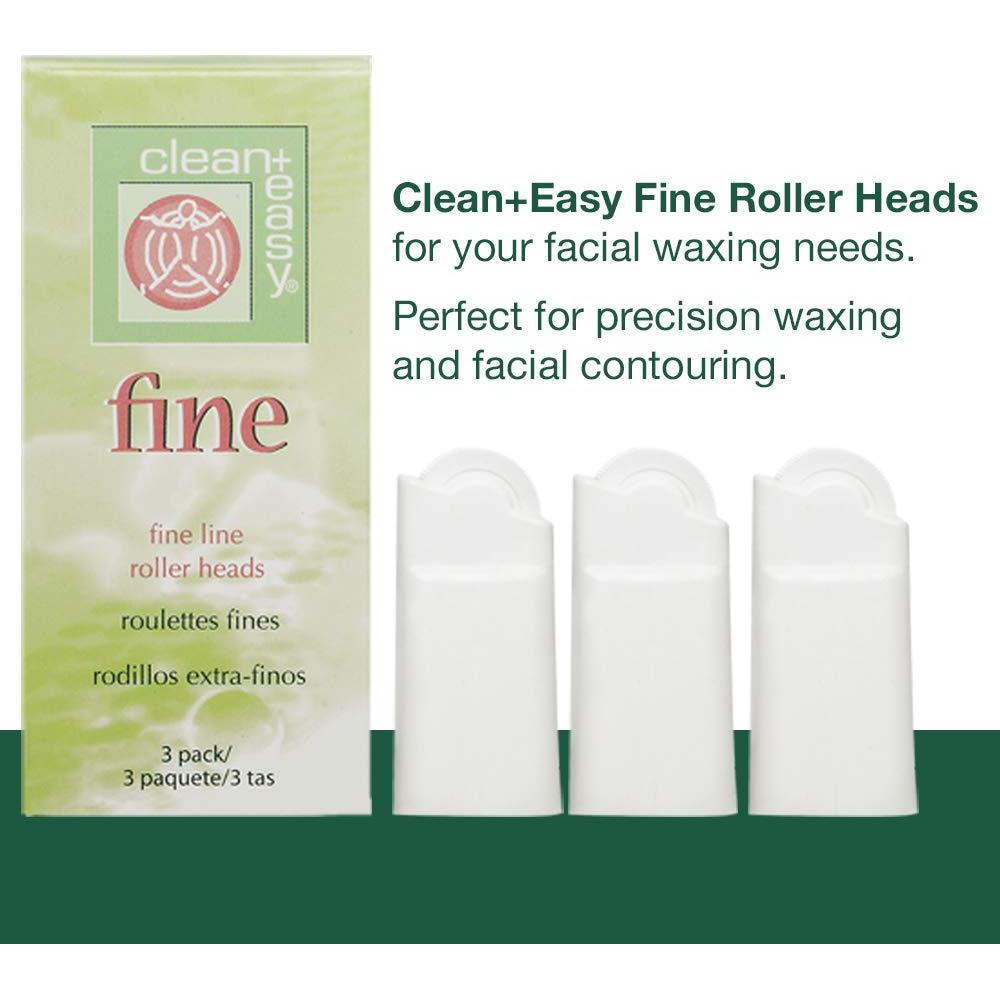 Cabezas de Rodillo de Cera Clean + Easy - Paquete de 3 Finas