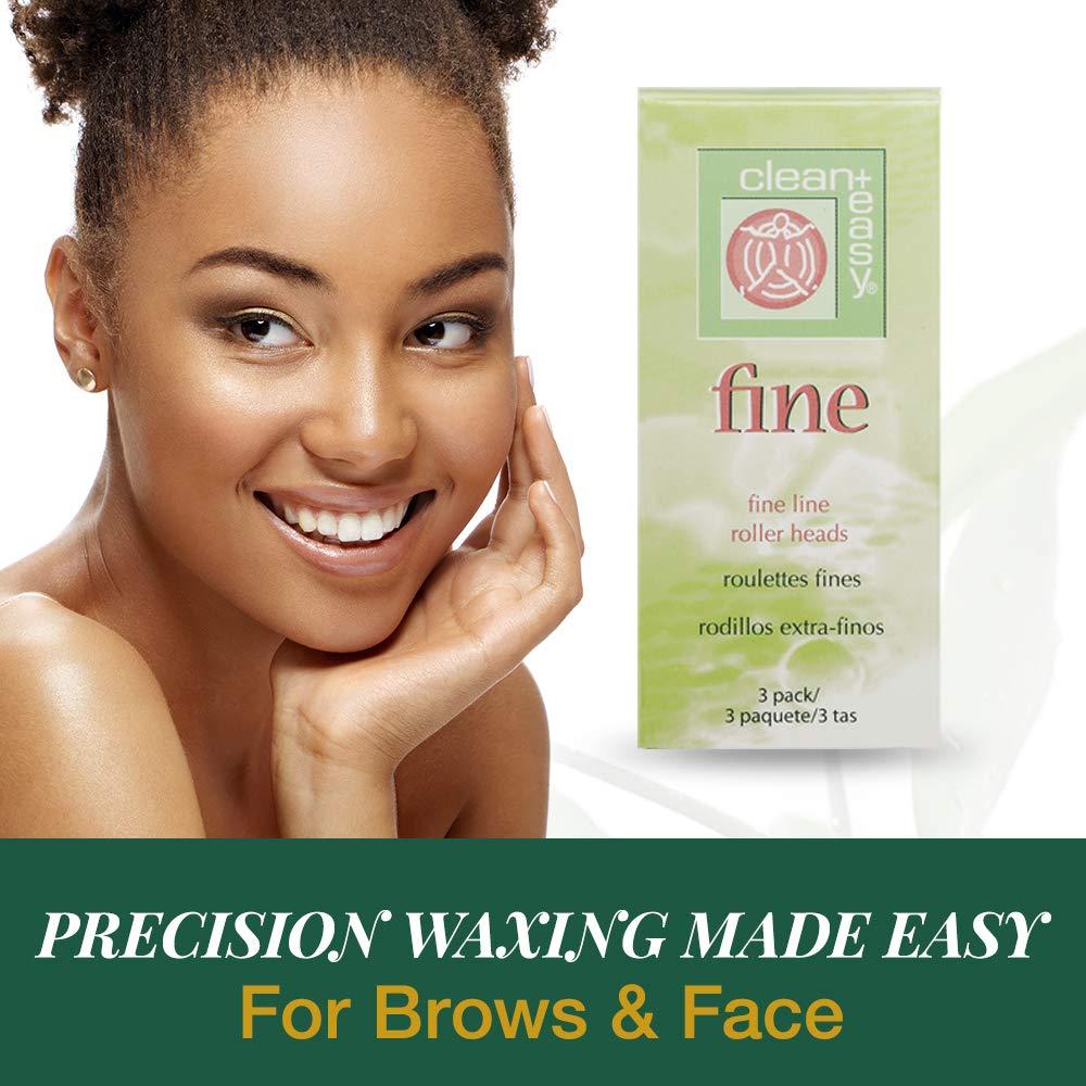 Cabezas de Rodillo de Cera Clean + Easy - Paquete de 3 Finas