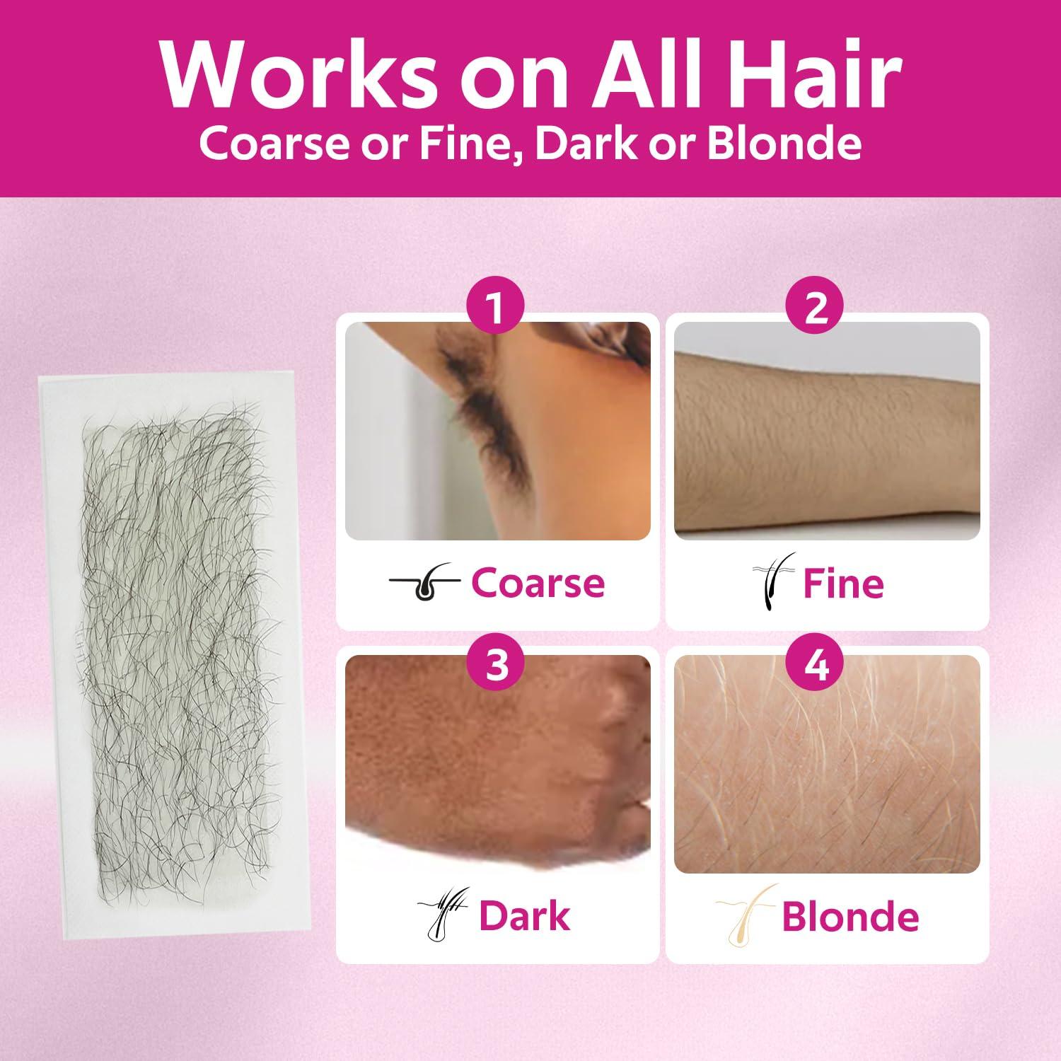 Tiras de Cera Depilatorias Waxfans 60 Pcs para Cejas y Labios