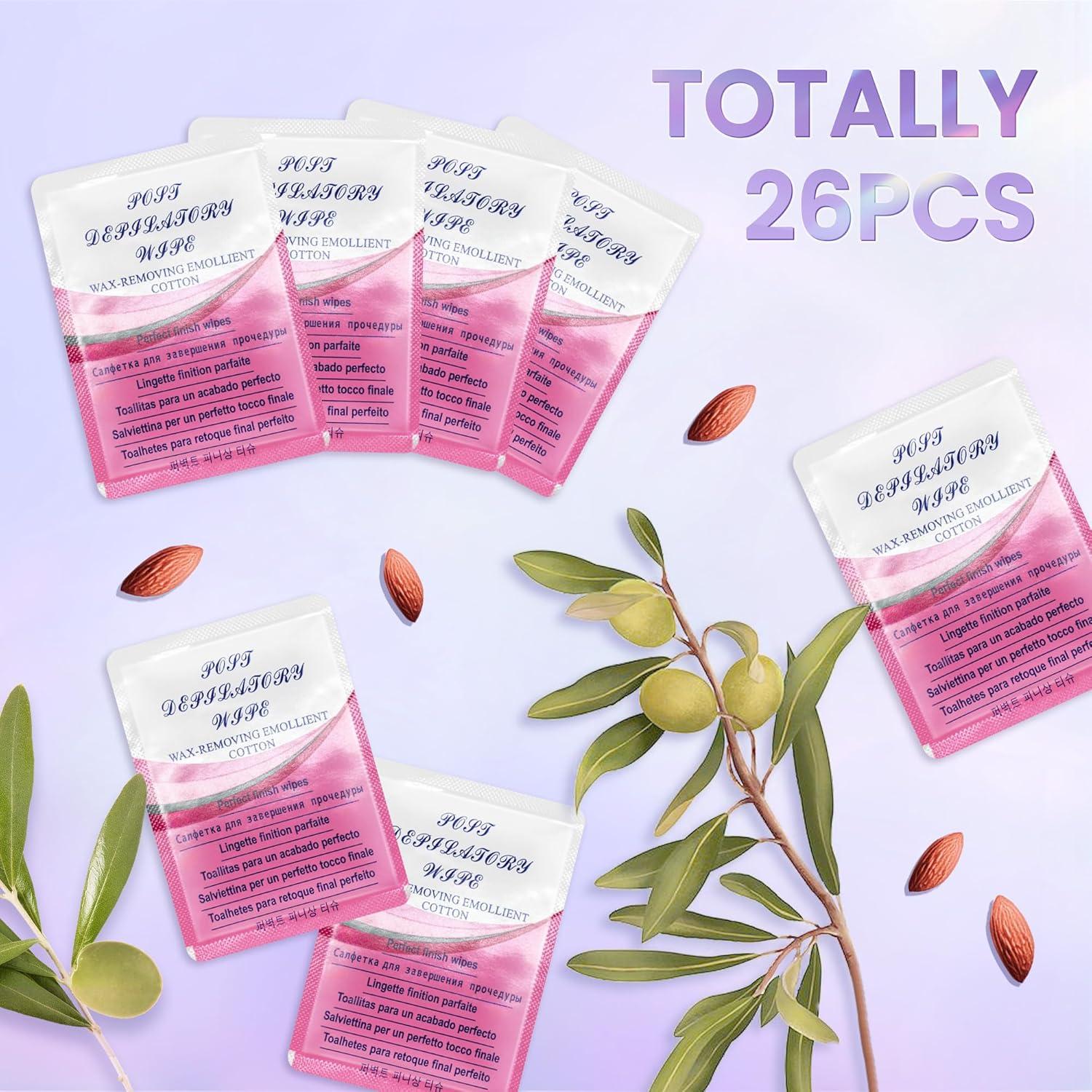 Toallitas Calmantes Post Cera LaWink - 26 Pcs para Piel