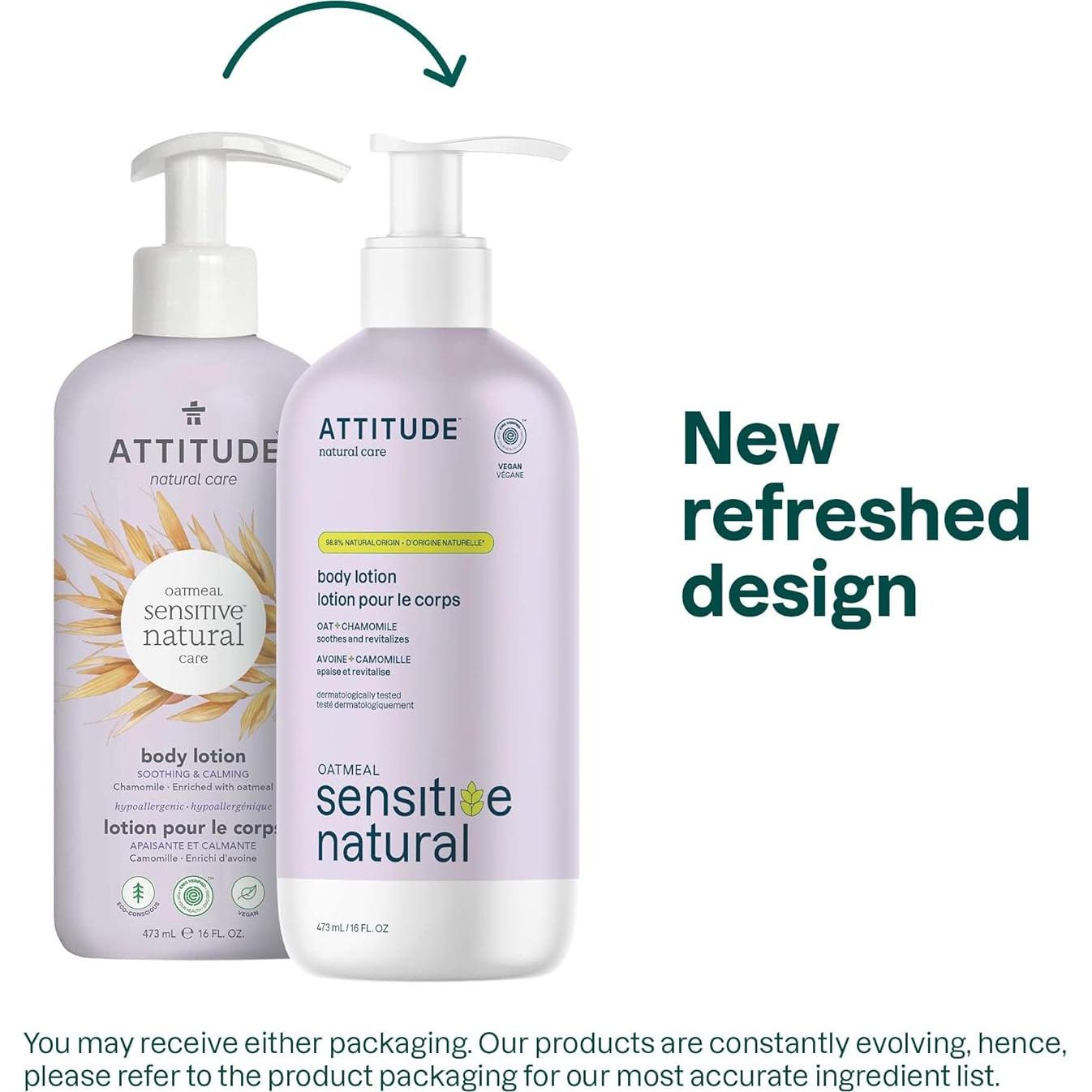 Loción Corporal ATTITUDE Manzanilla 473 ml Piel Sensible