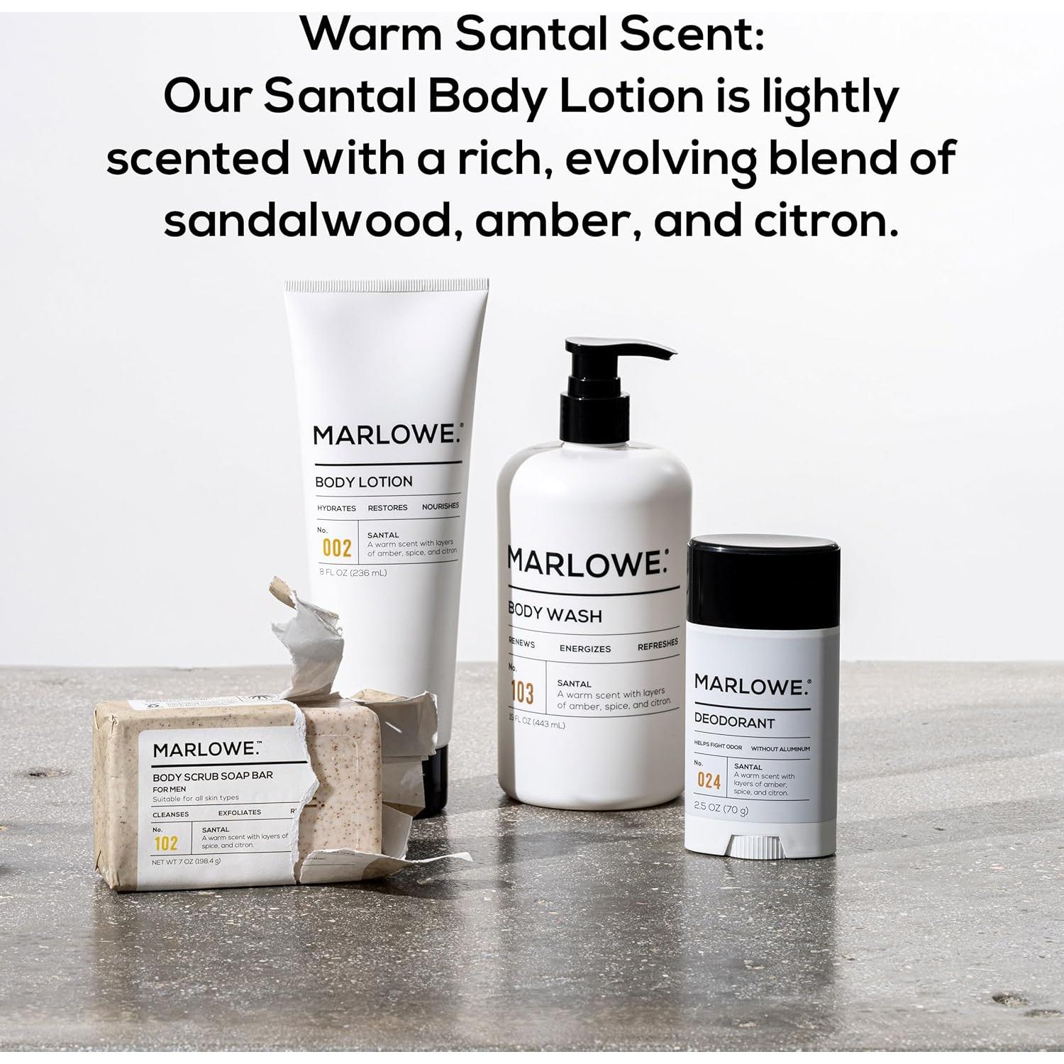Loción Corporal MARLOWE. Santal 226 g Hidratante para Hombres