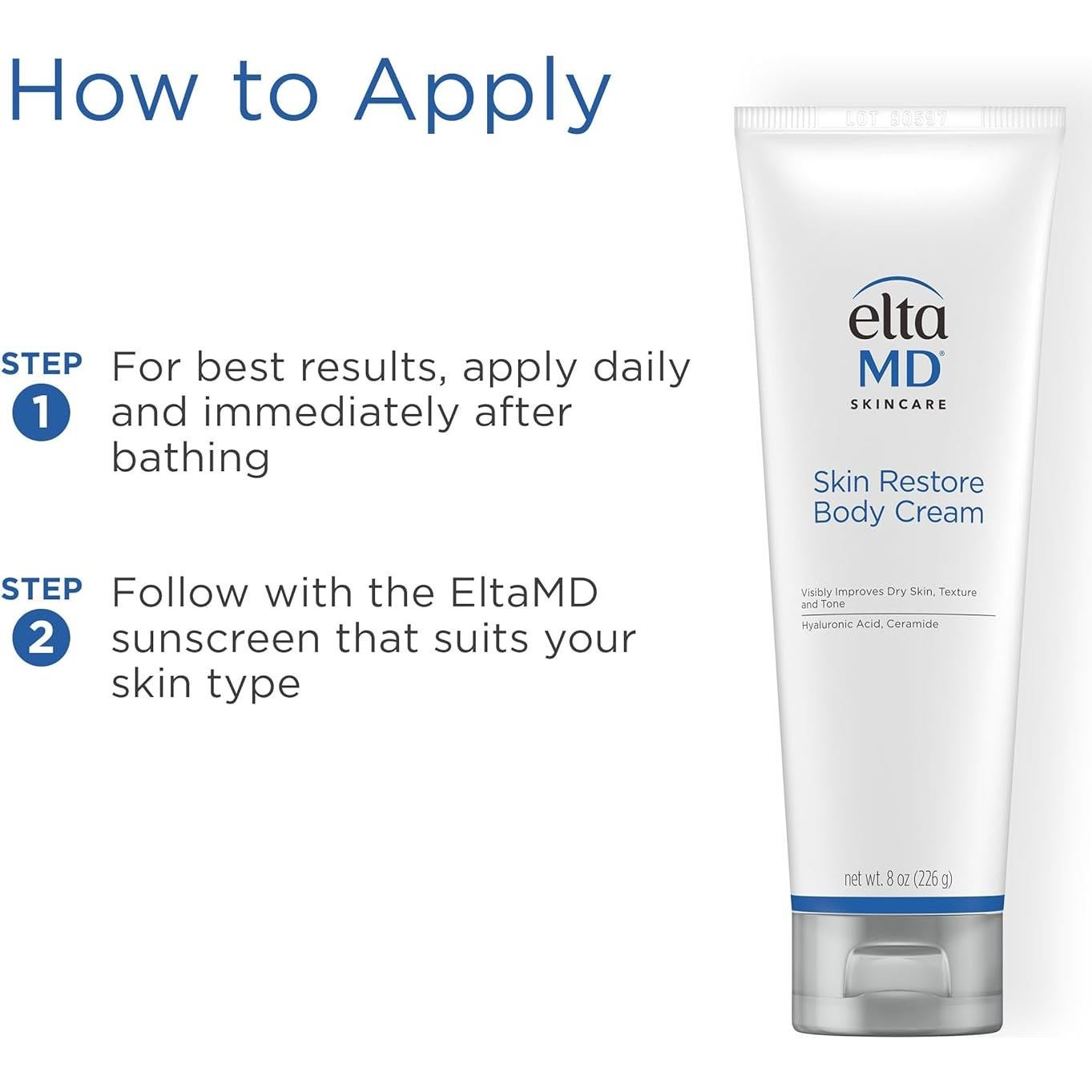 Crema Corporal EltaMD Skin Restore 226g Ácido Hialurónico