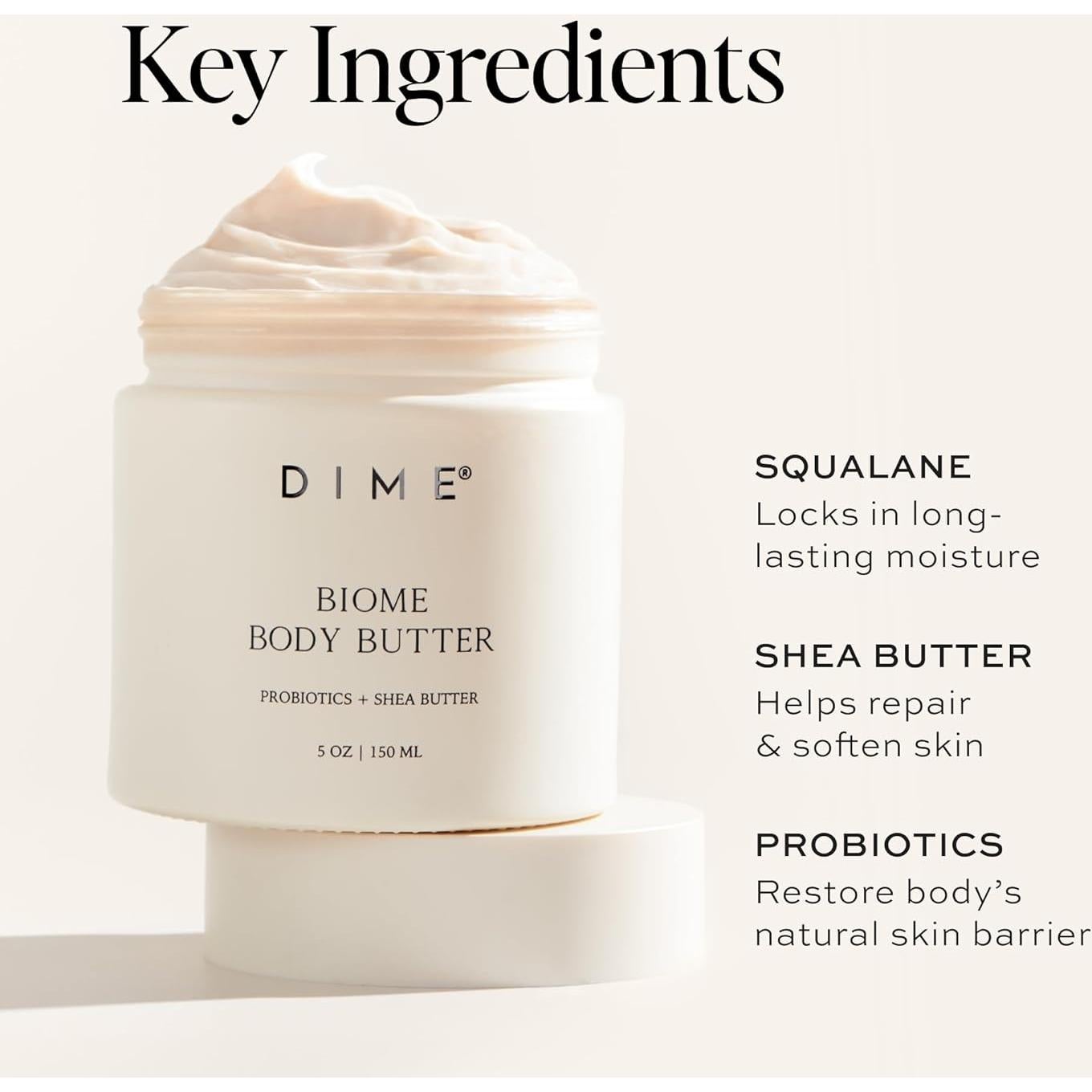 Manteca Corporal Biome Dime Beauty 400g Hidratante Probiotico