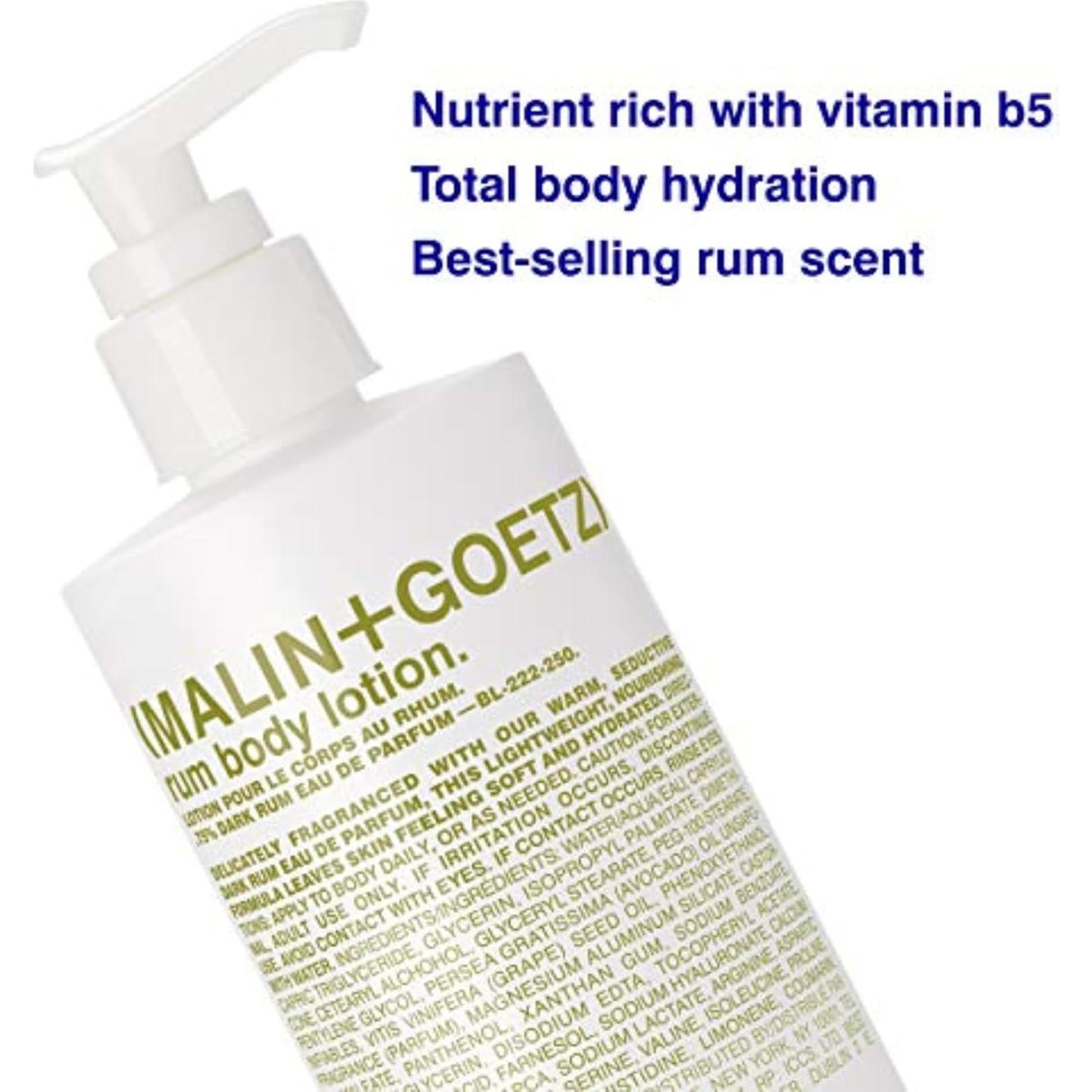 Loción Corporal de Ron Malin+Goetz 240 ml Hidratante