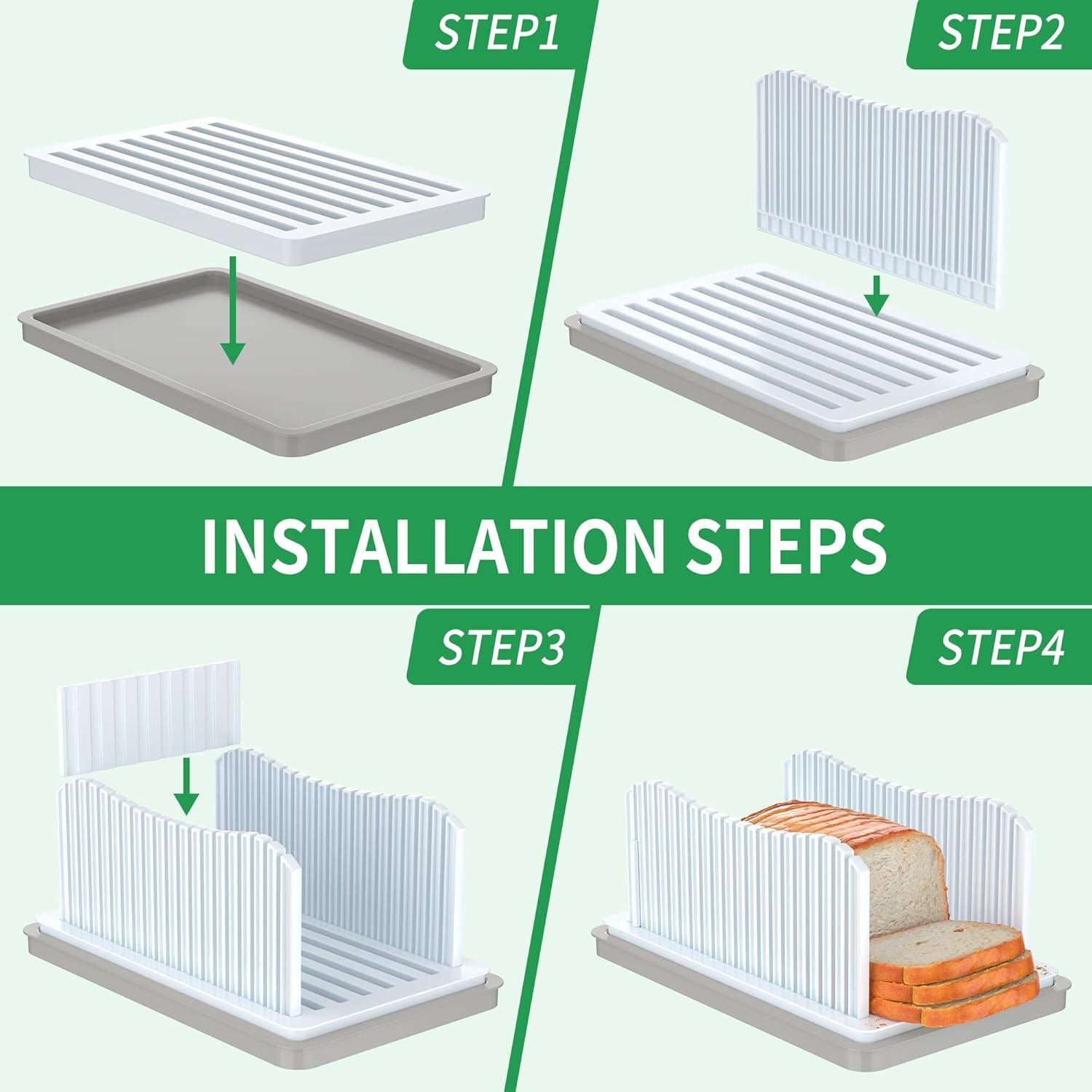 Cortador de Pan CAWIU con Caja Plegable y Bandeja 7.5L