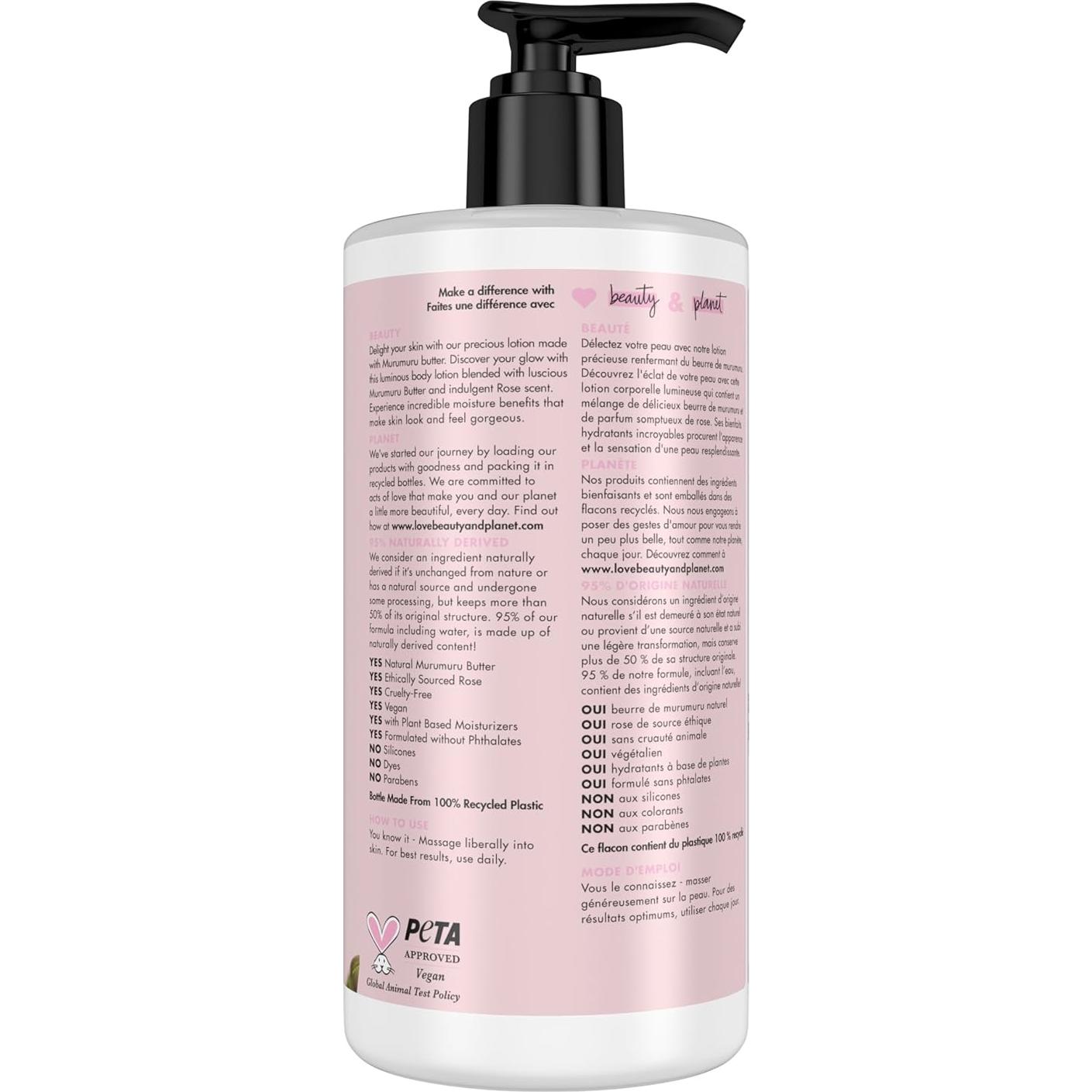 Loción Corporal Love Beauty and Planet Manteca de Murumuru 400ml