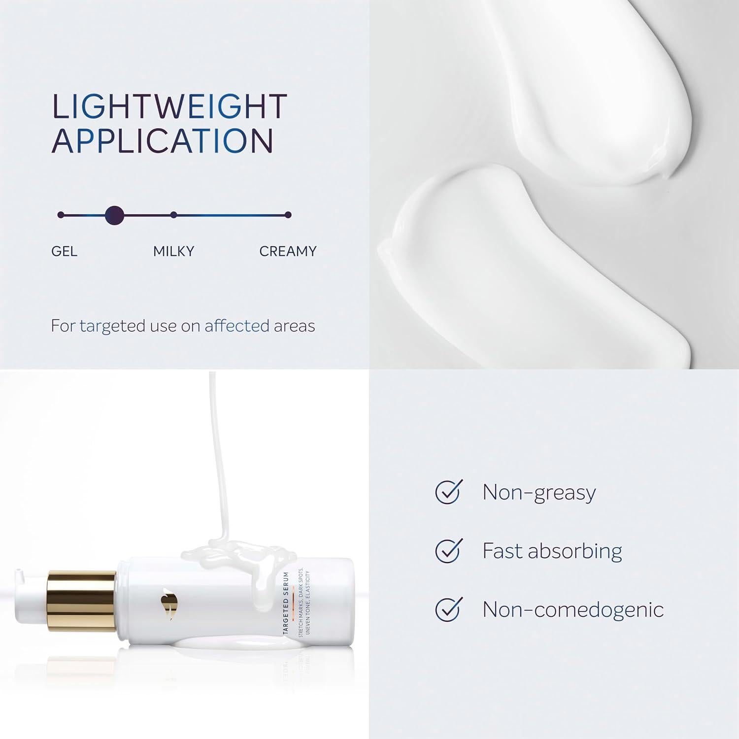 Suero Dirigido Dove 90 g para Estrías y Manchas Oscuras