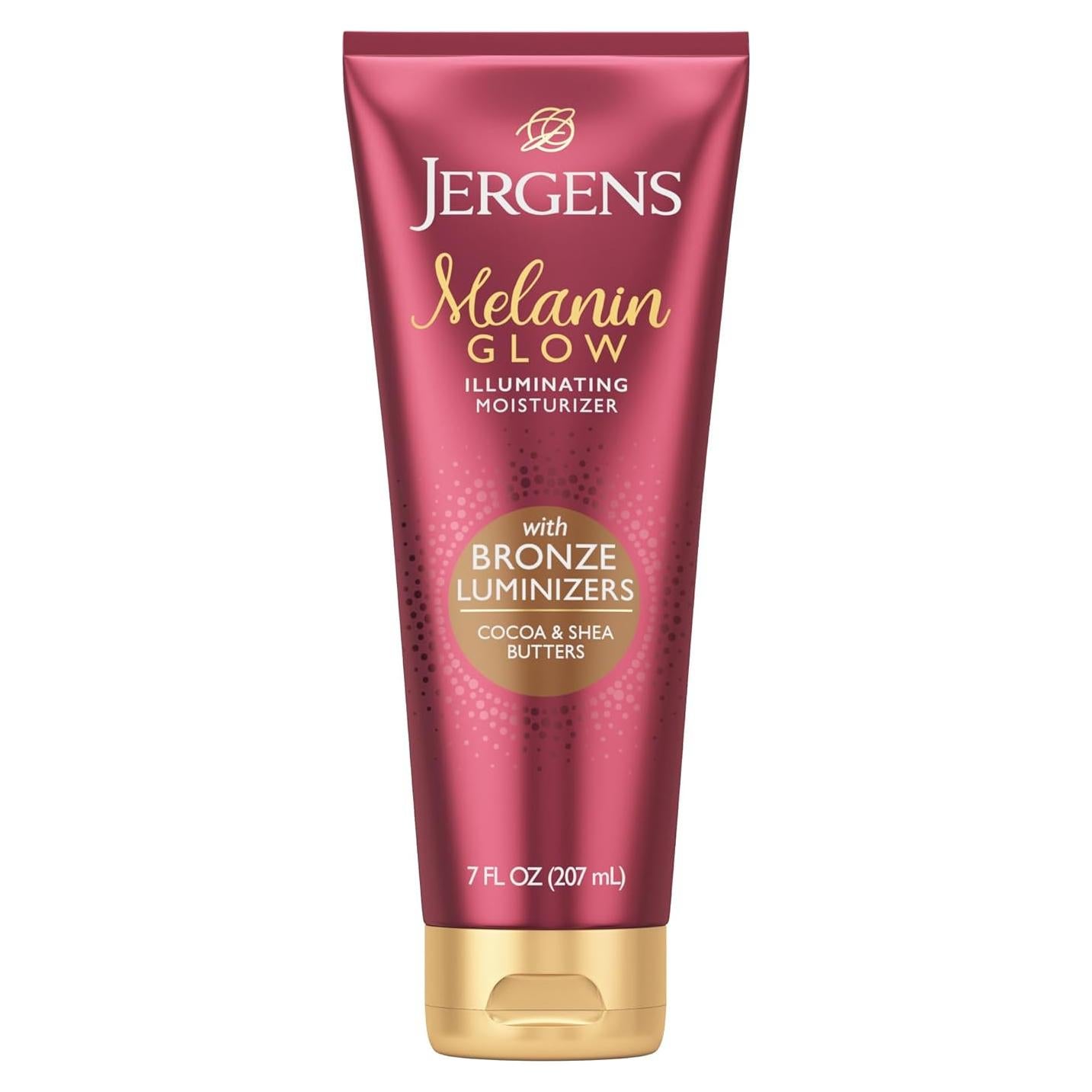Loción hidratante iluminadora Jergens Melanin Glow 198 ml