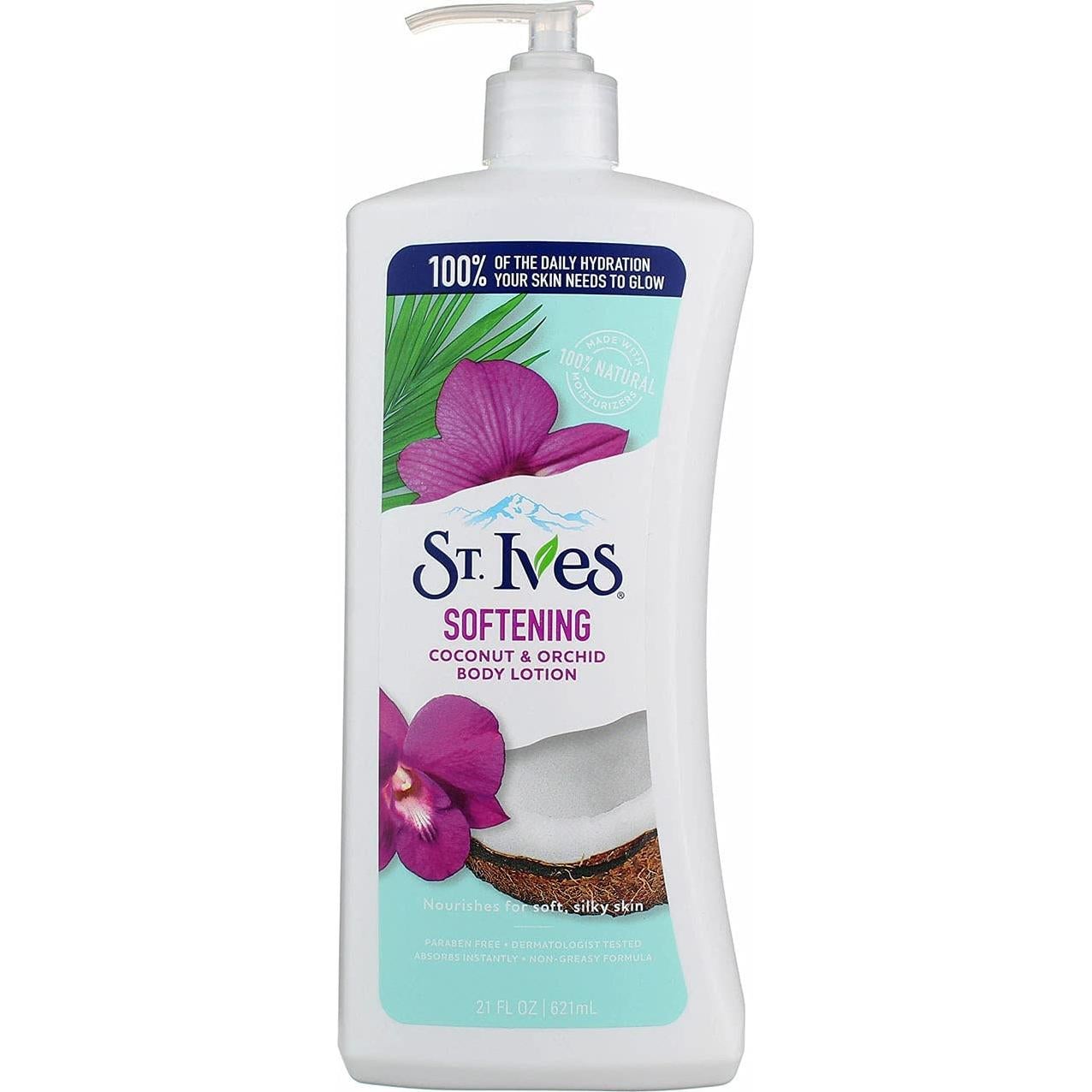 Loción Corporal Suavizante St. Ives Coco 621 ml (Pack de 6)